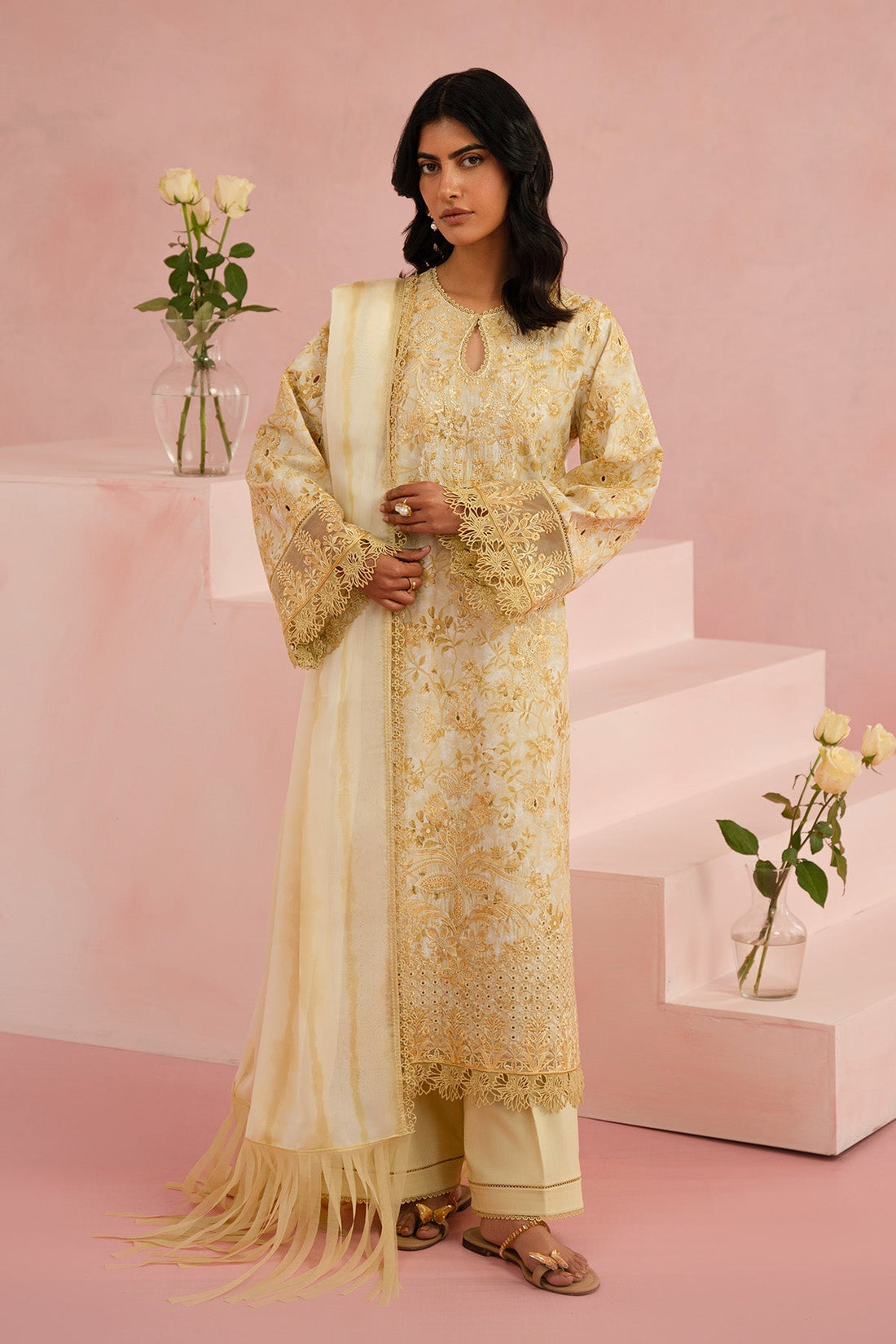 Afrozeh | Floral Charm 25 | Arbor - by - Libasekhas UK - Registered Vendor of : Afrozeh - 100% Original Designer Dresss