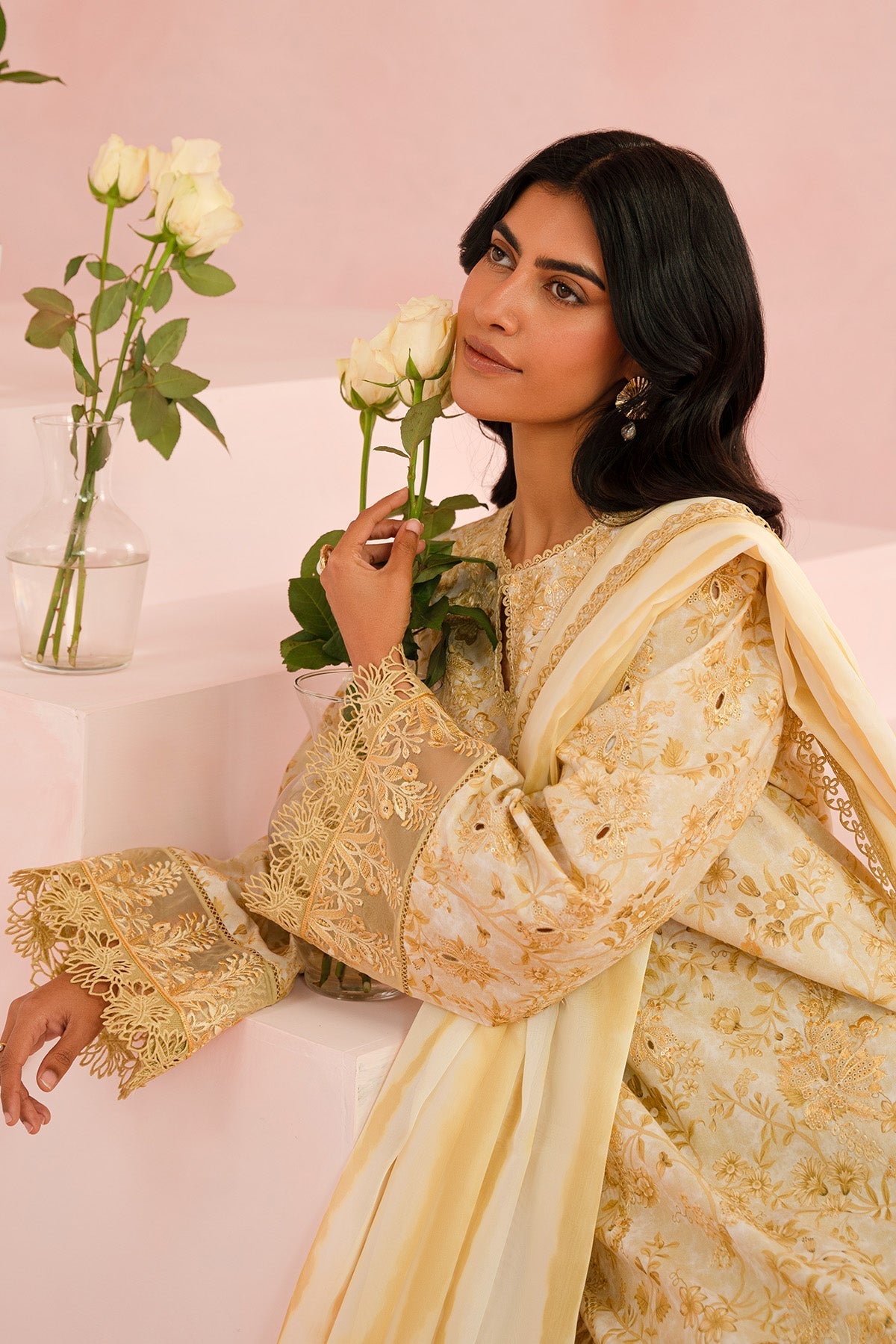 Afrozeh | Floral Charm 25 | Arbor - by - Libasekhas UK - Registered Vendor of : Afrozeh - 100% Original Designer Dresss