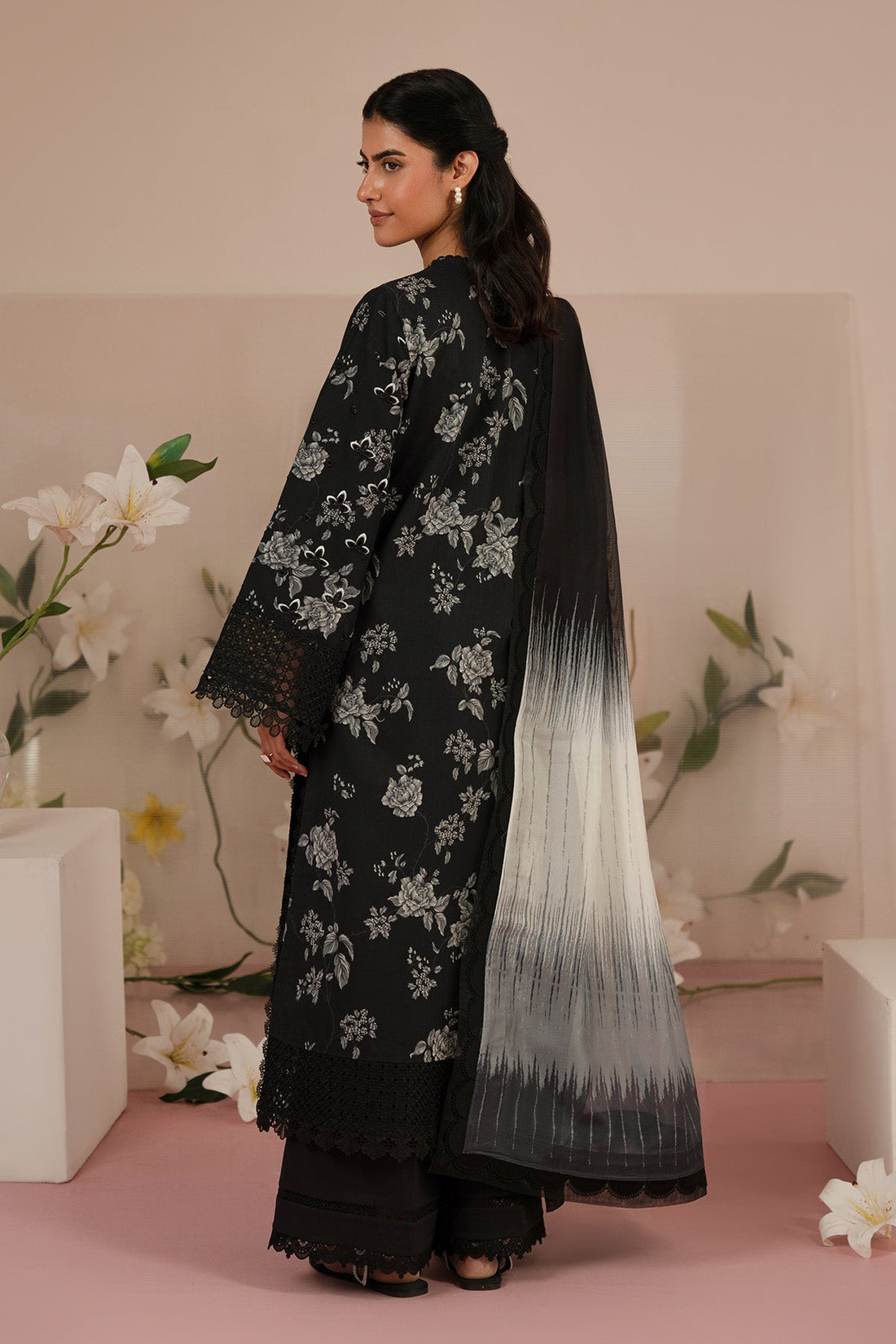 Afrozeh | Floral Charm 25 | Lupine - by - Libasekhas UK - Registered Vendor of : Afrozeh - 100% Original Designer Dresss