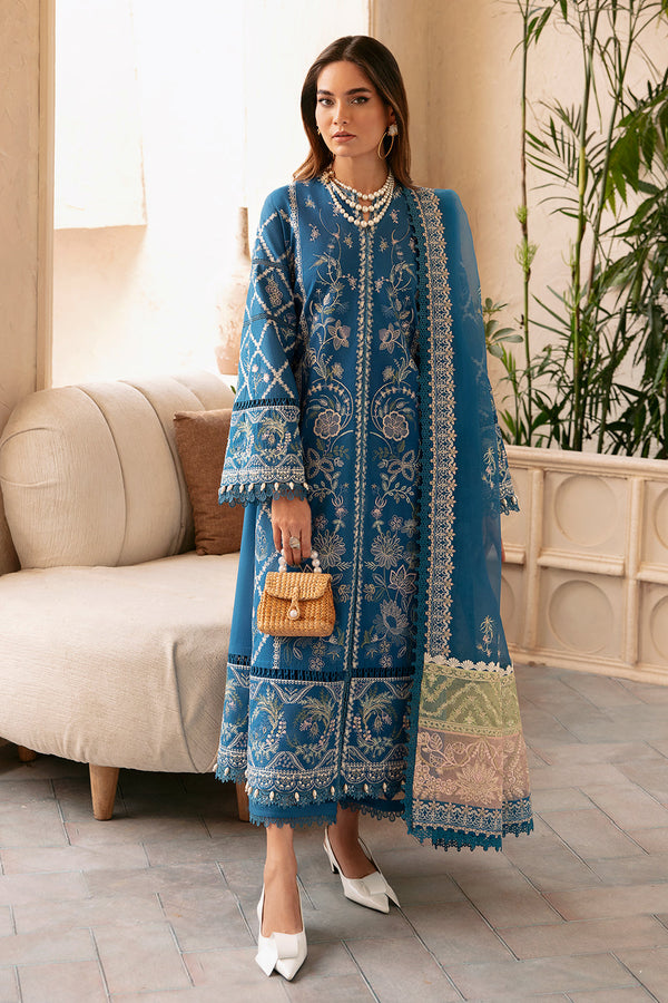 Afrozeh | Cascade Luxury Lawn 24 | Amelia - by - Libasekhas UK - Registered Vendor of : Afrozeh - 100% Original Designer Dresss