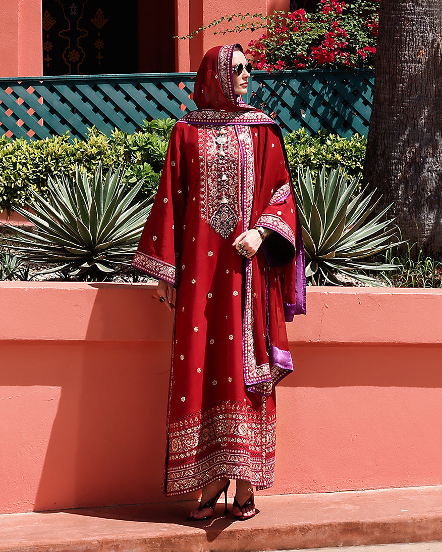 Mushq | Nuvera Raw Silk 26 | Agatha - by Libasekhas UK - Registered Vendor of : Mushq - 100% Original Designer Dress