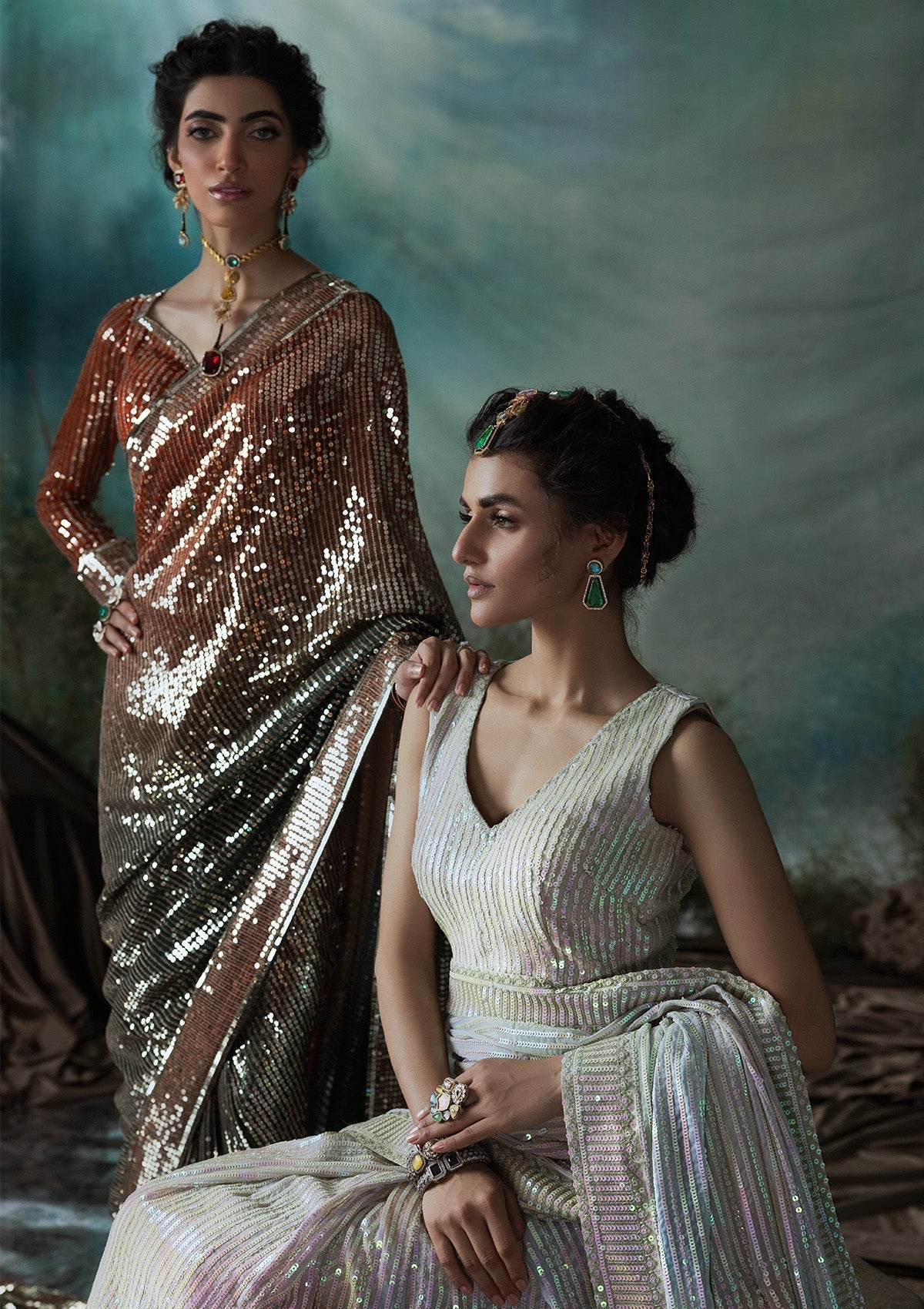 Aik Atelier | Sari Edit 2024 | SARI EDIT '24 VOL. 1 - LOOK 01 - by - Libasekhas UK - Registered Vendor of : Aik Atelier - 100% Original Designer Dresss
