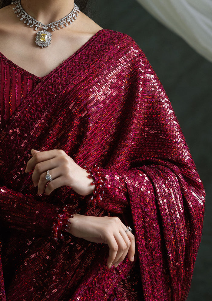 Aik Atelier | Sari Edit 2024 | SARI EDIT '24 VOL. 1 - LOOK 03 - by - Libasekhas UK - Registered Vendor of : Aik Atelier - 100% Original Designer Dresss