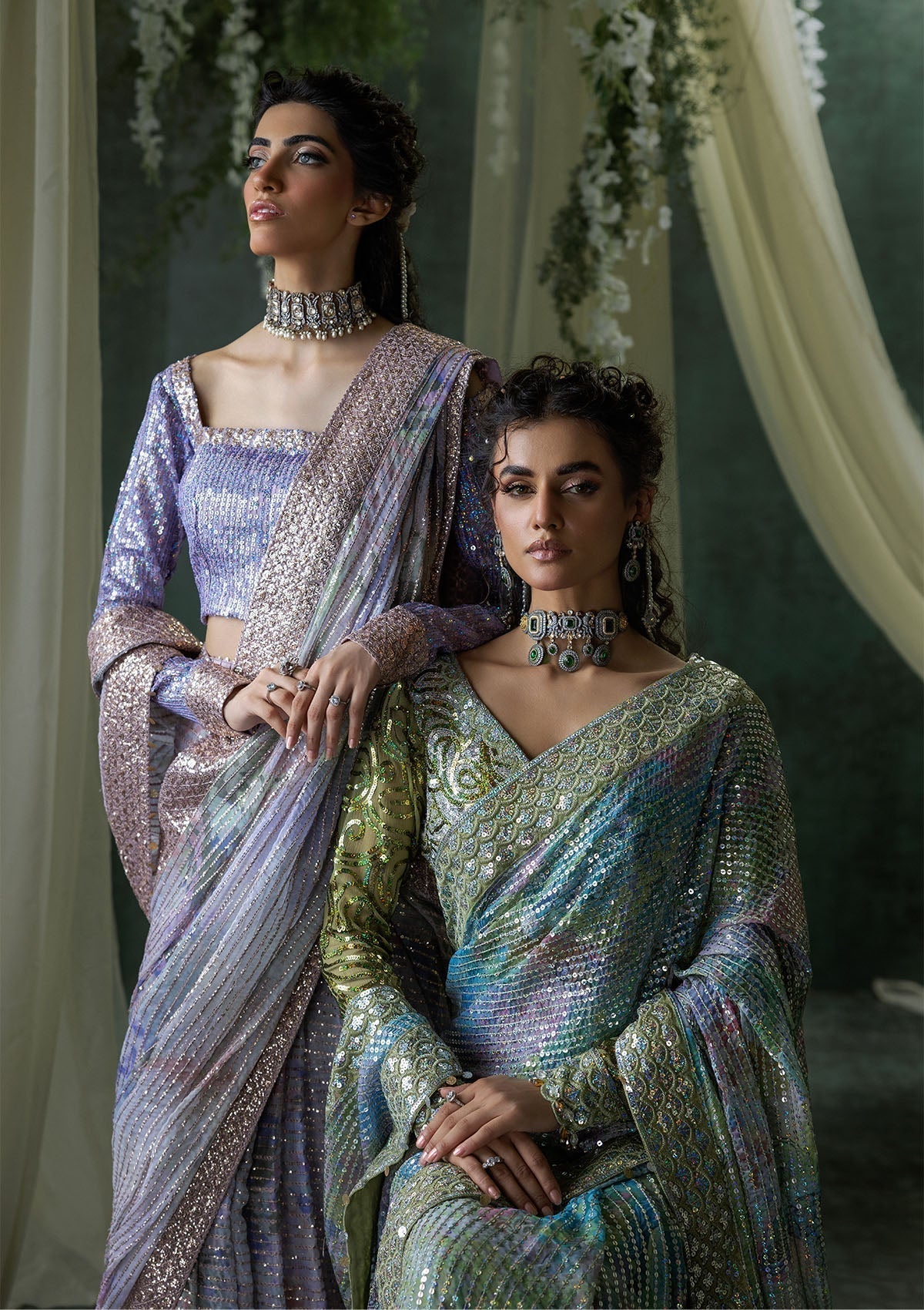 Aik Atelier | Sari Edit 2024 | SARI EDIT '24 VOL. 1 - LOOK 04 - by - Libasekhas UK - Registered Vendor of : Aik Atelier - 100% Original Designer Dresss