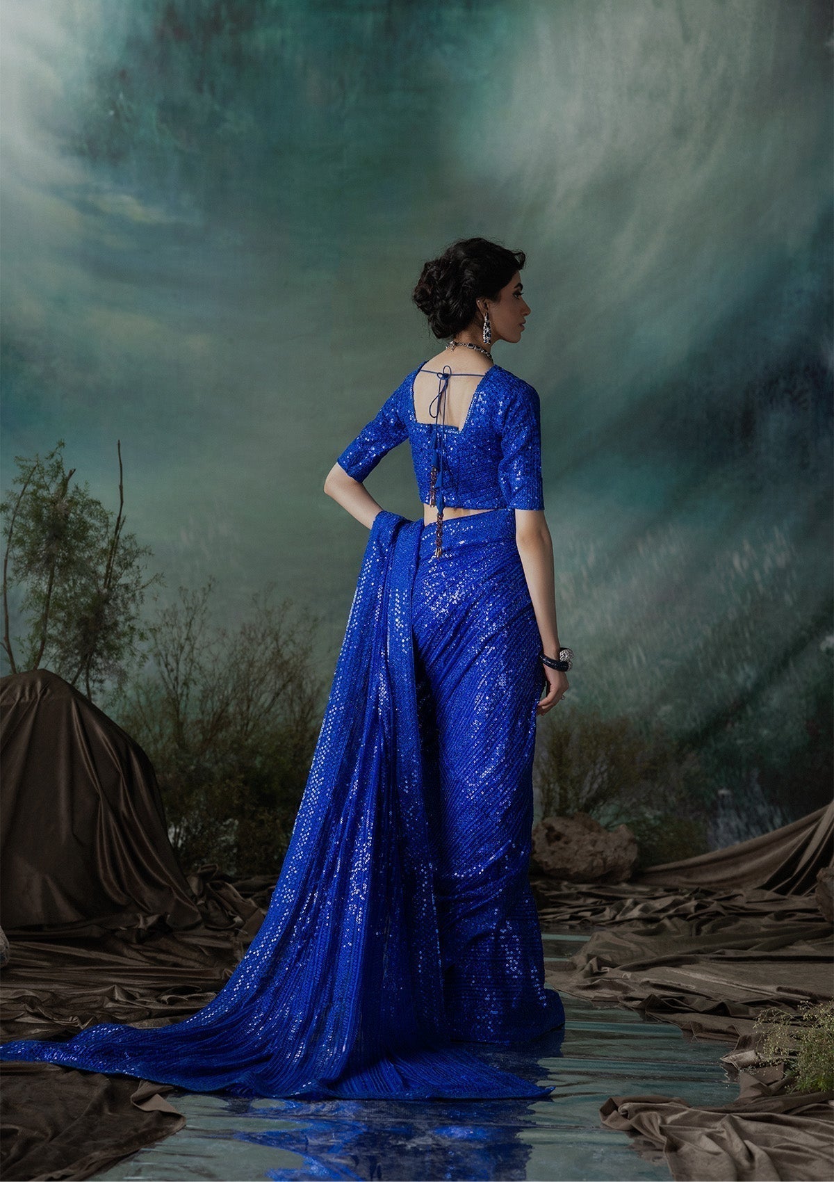 Aik Atelier | Sari Edit 2024 | SARI EDIT '24 VOL. 1 - LOOK 05 - by - Libasekhas UK - Registered Vendor of : Aik Atelier - 100% Original Designer Dresss