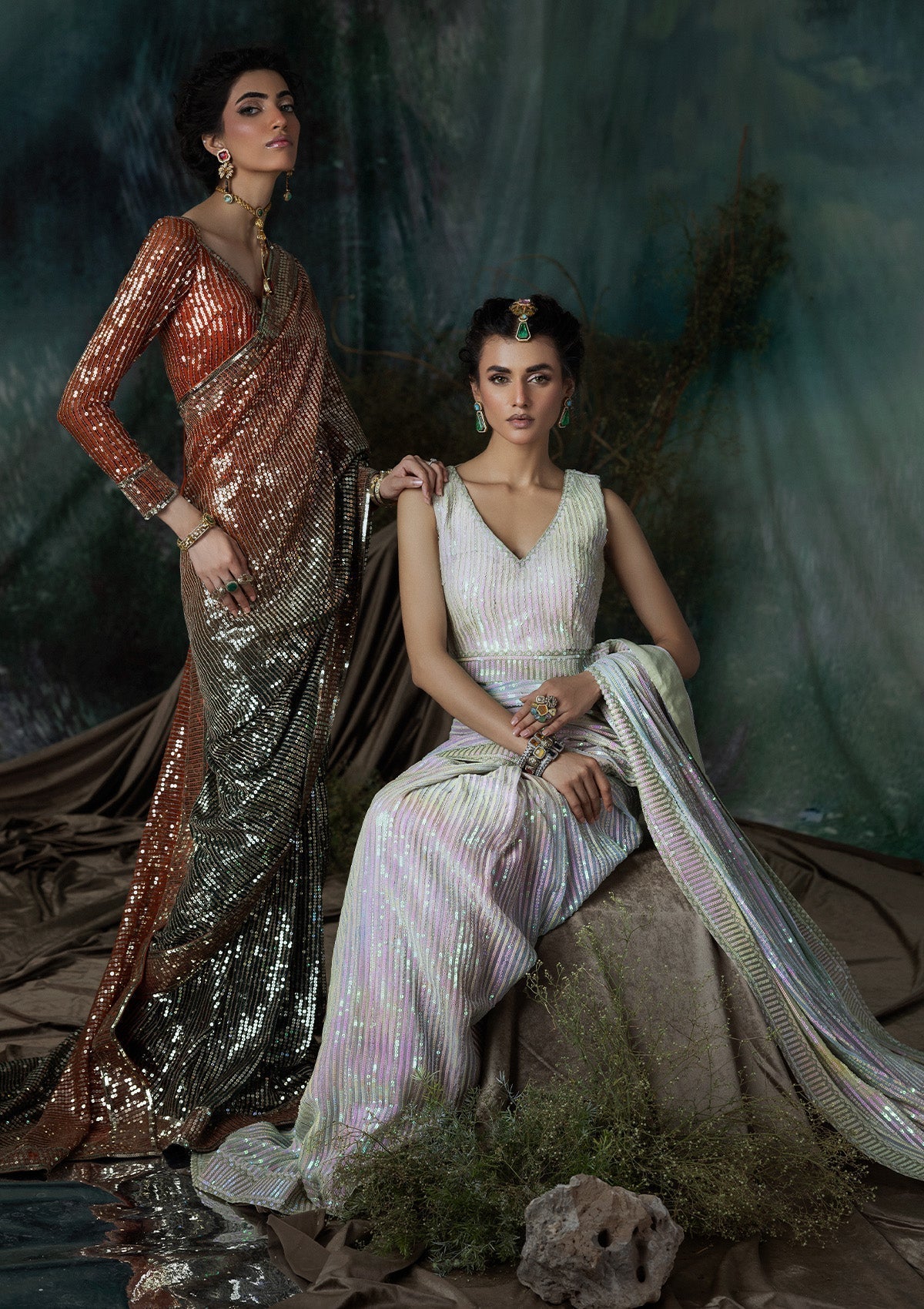 Aik Atelier | Sari Edit 2024 | SARI EDIT '24 VOL. 1 - LOOK 02 - by - Libasekhas UK - Registered Vendor of : Aik Atelier - 100% Original Designer Dresss