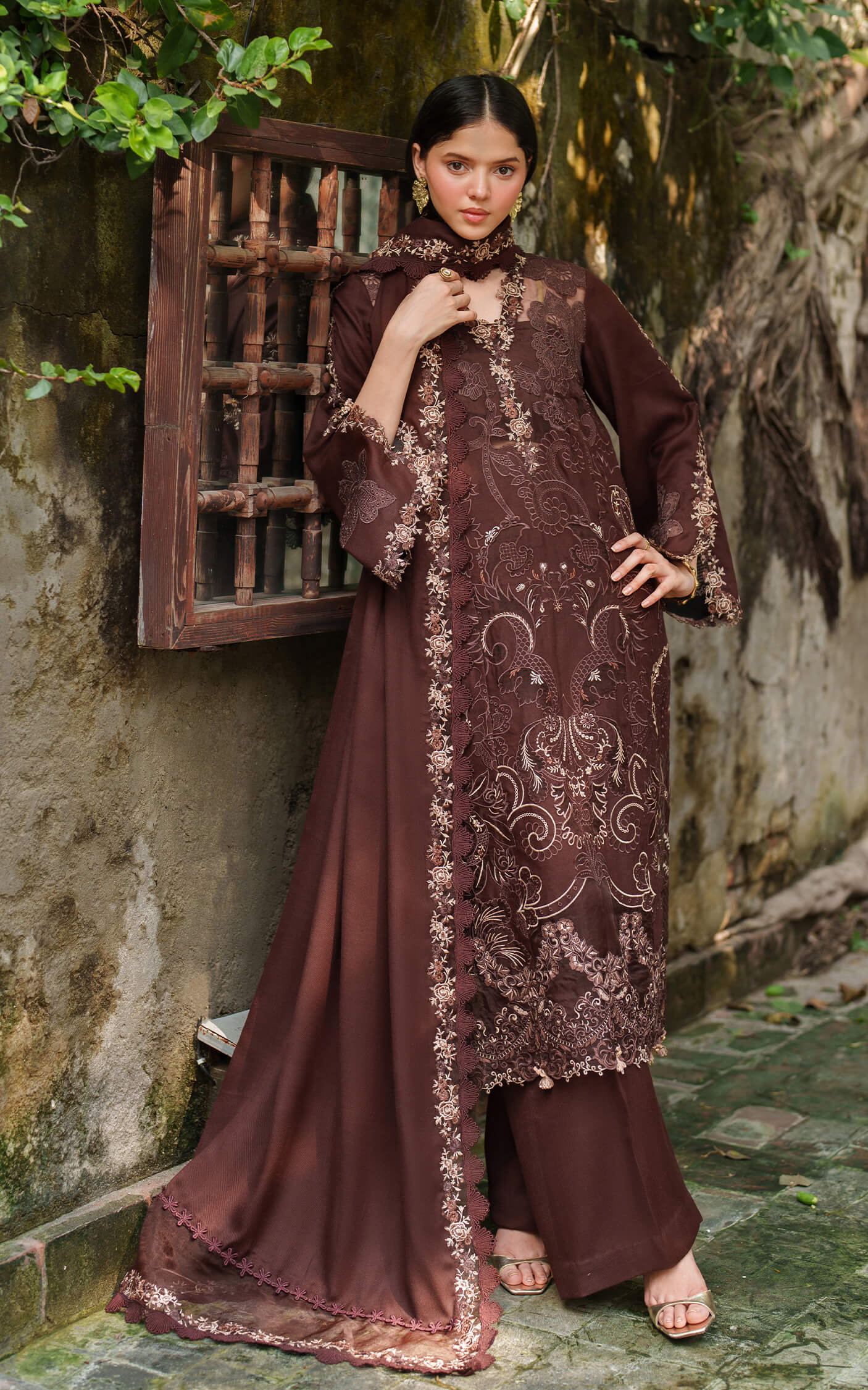 Asifa and Nabeel | Pashmina Luxe 25 | Aima LWC25-10 - by Libasekhas UK - Registered Vendor of : Asifa and Nabeel - 100% Original Designer Dress