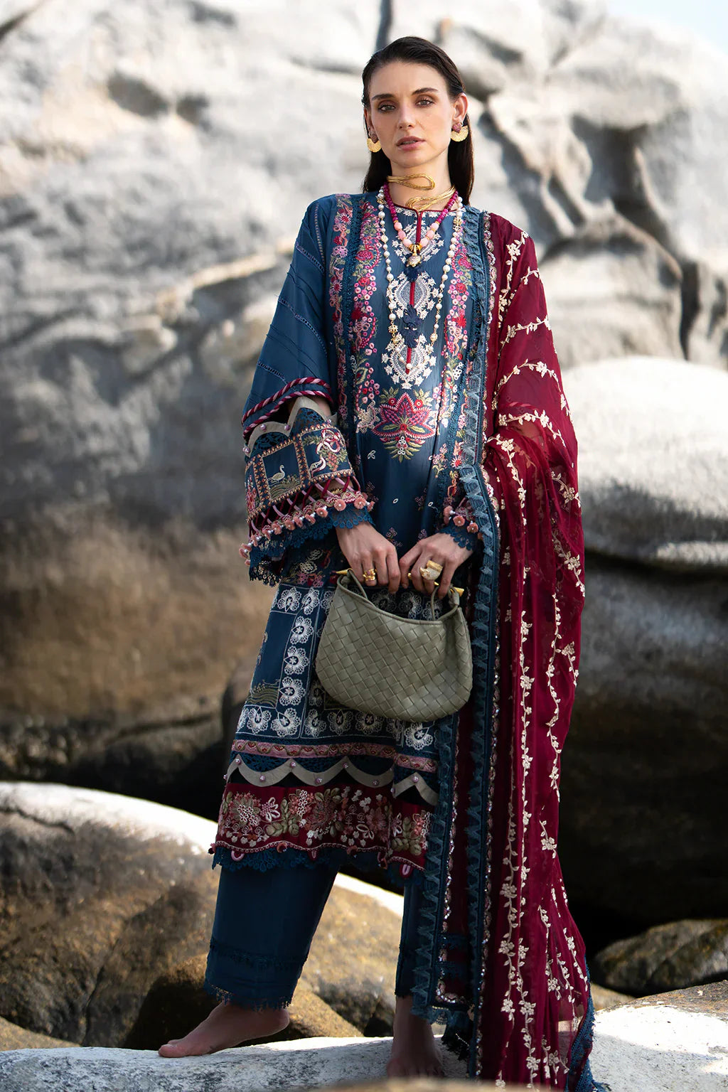 AJR Couture | Alif Signature Luxury Lawn 24 | Ayra - by - Libasekhas UK - Registered Vendor of : AJR Couture - 100% Original Designer Dresss