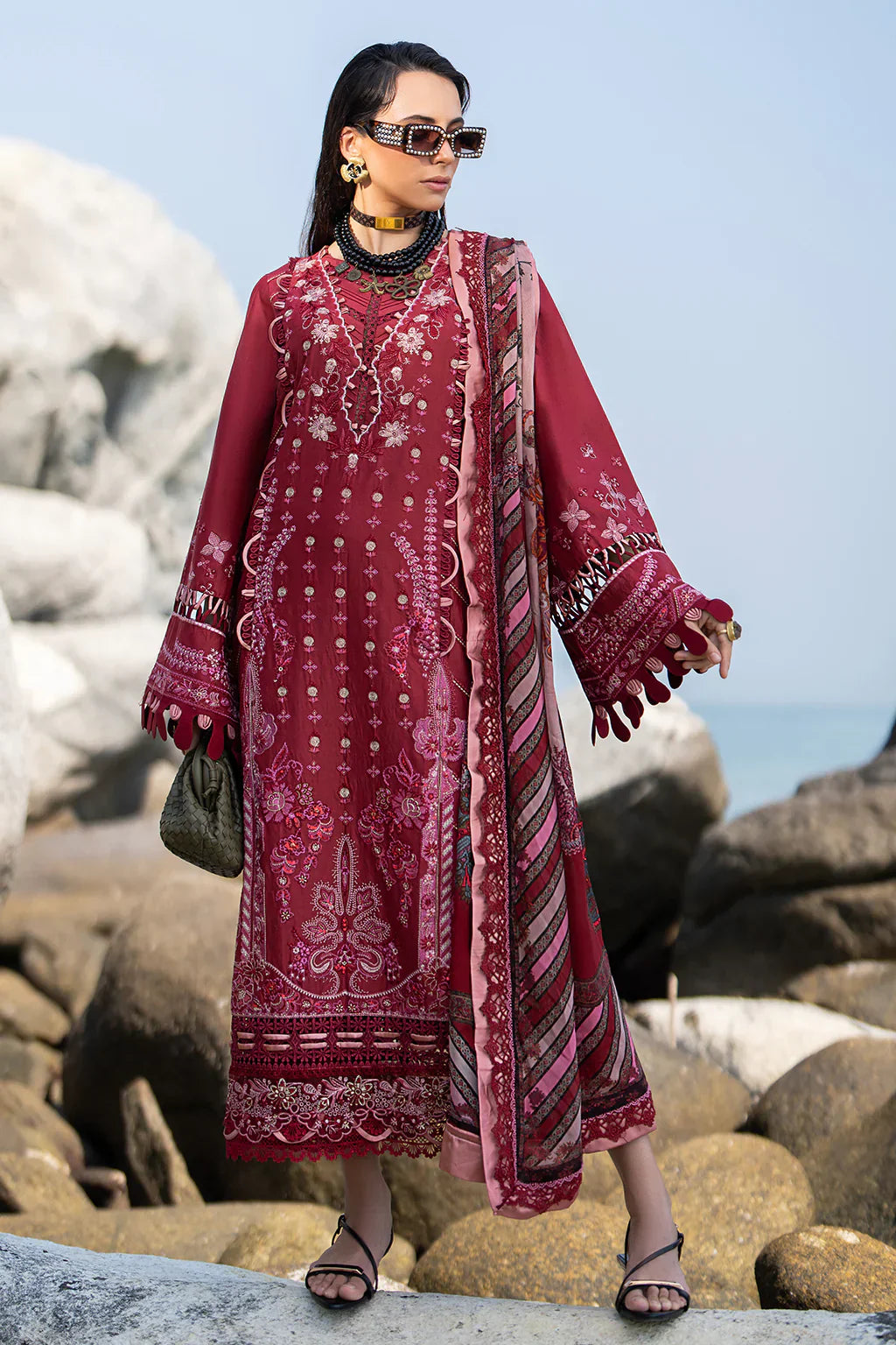 AJR Couture | Alif Signature Luxury Lawn 24 | Eleganza - by - Libasekhas UK - Registered Vendor of : AJR Couture - 100% Original Designer Dresss