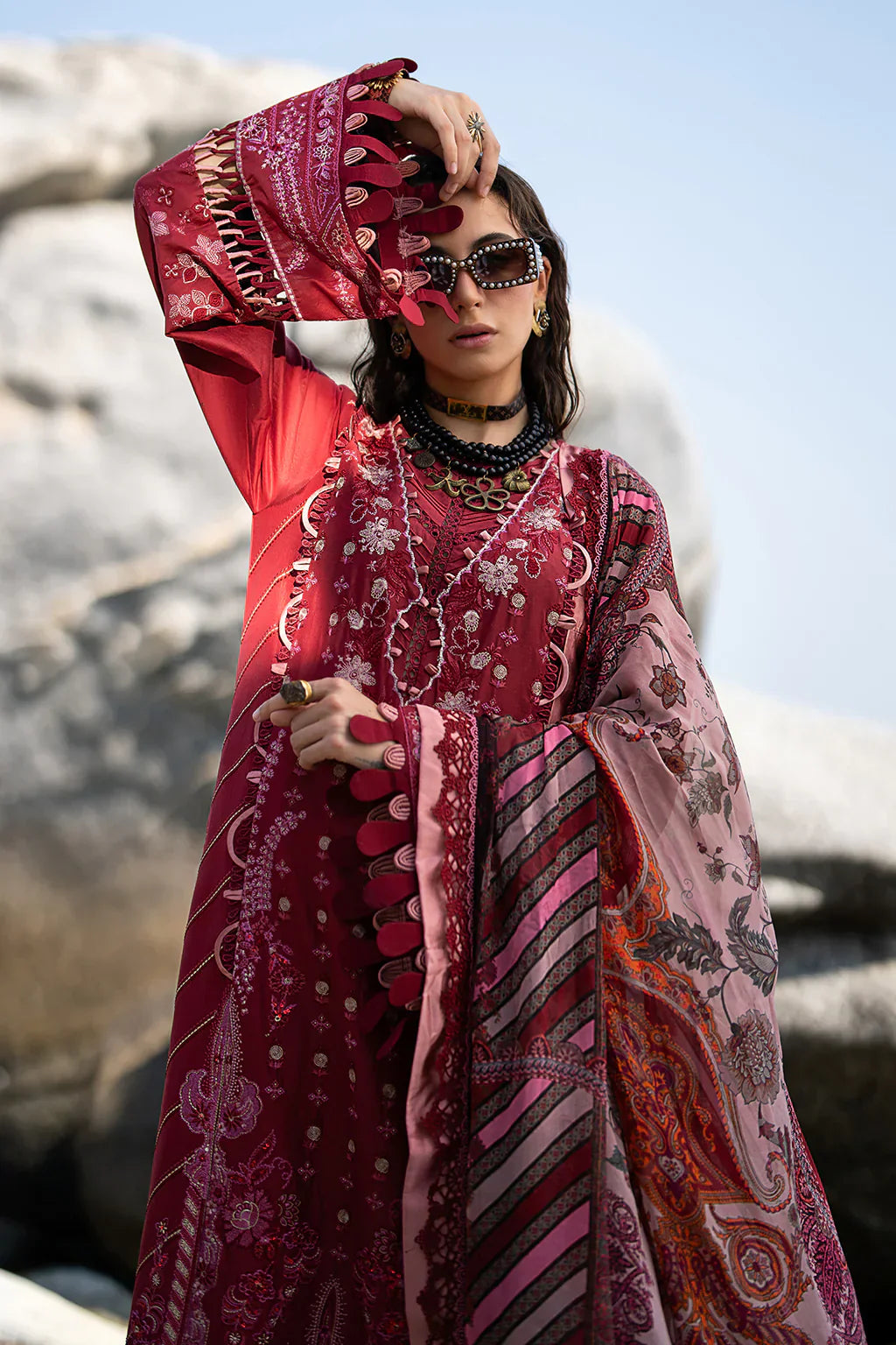 AJR Couture | Alif Signature Luxury Lawn 24 | Eleganza - by - Libasekhas UK - Registered Vendor of : AJR Couture - 100% Original Designer Dresss