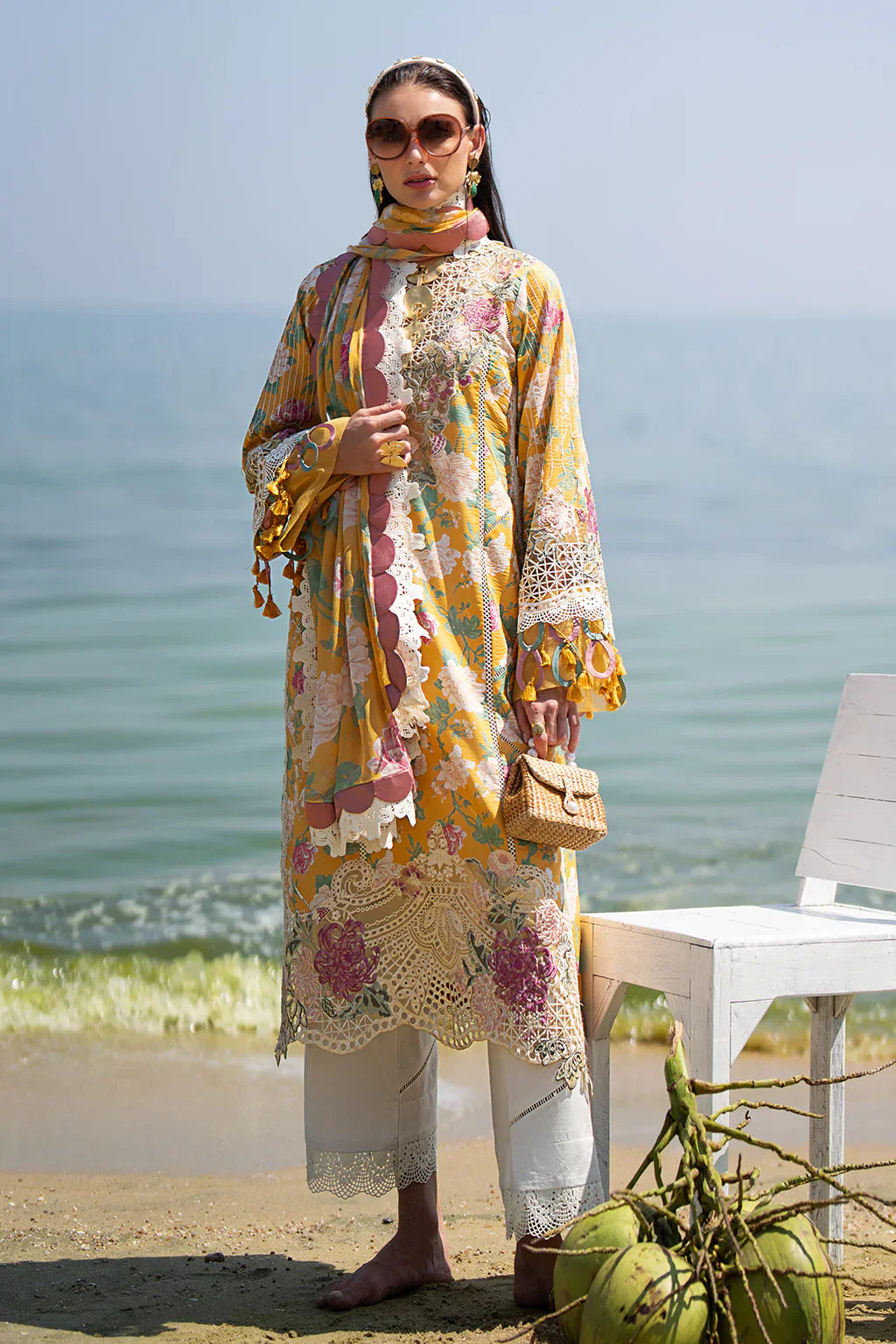 AJR Couture | Alif Signature Luxury Lawn 24 | Sunlit - by - Libasekhas UK - Registered Vendor of : AJR Couture - 100% Original Designer Dresss