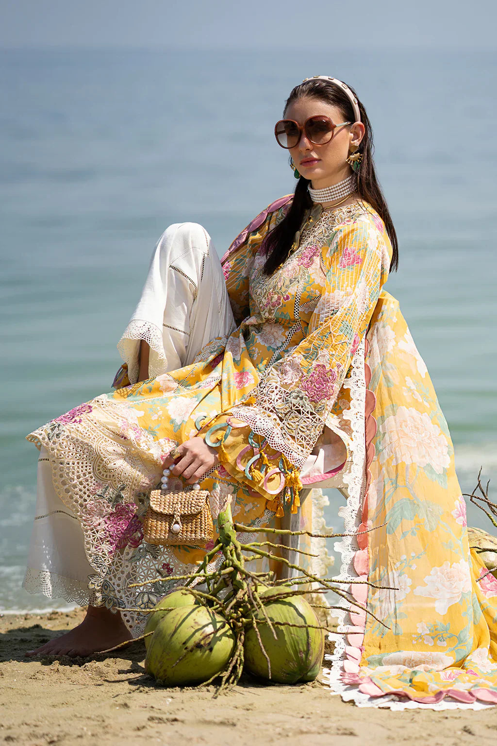 AJR Couture | Alif Signature Luxury Lawn 24 | Sunlit - by - Libasekhas UK - Registered Vendor of : AJR Couture - 100% Original Designer Dresss