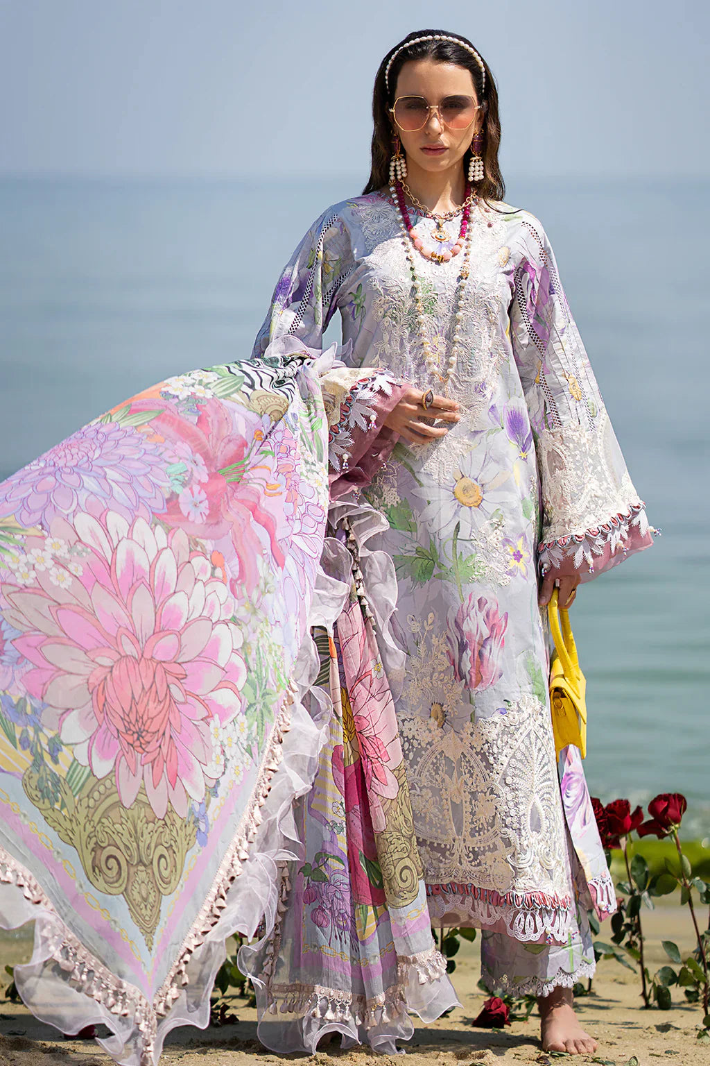 AJR Couture | Alif Signature Luxury Lawn 24 | Lyra - by - Libasekhas UK - Registered Vendor of : AJR Couture - 100% Original Designer Dresss