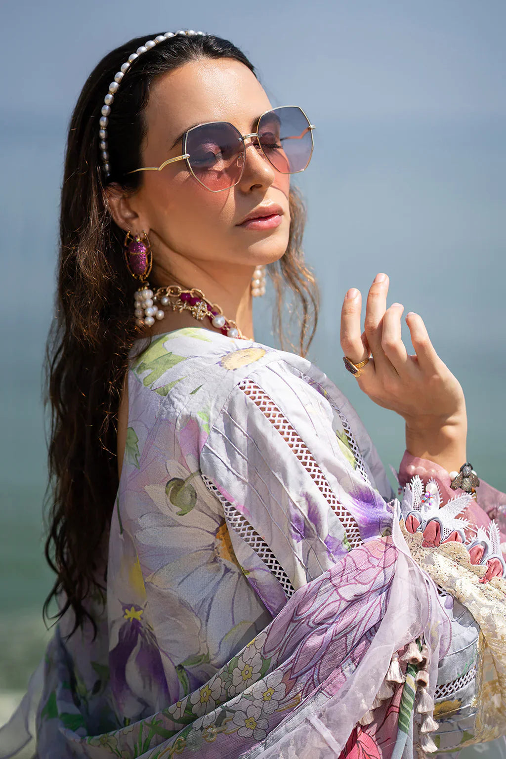 AJR Couture | Alif Signature Luxury Lawn 24 | Lyra - by - Libasekhas UK - Registered Vendor of : AJR Couture - 100% Original Designer Dresss