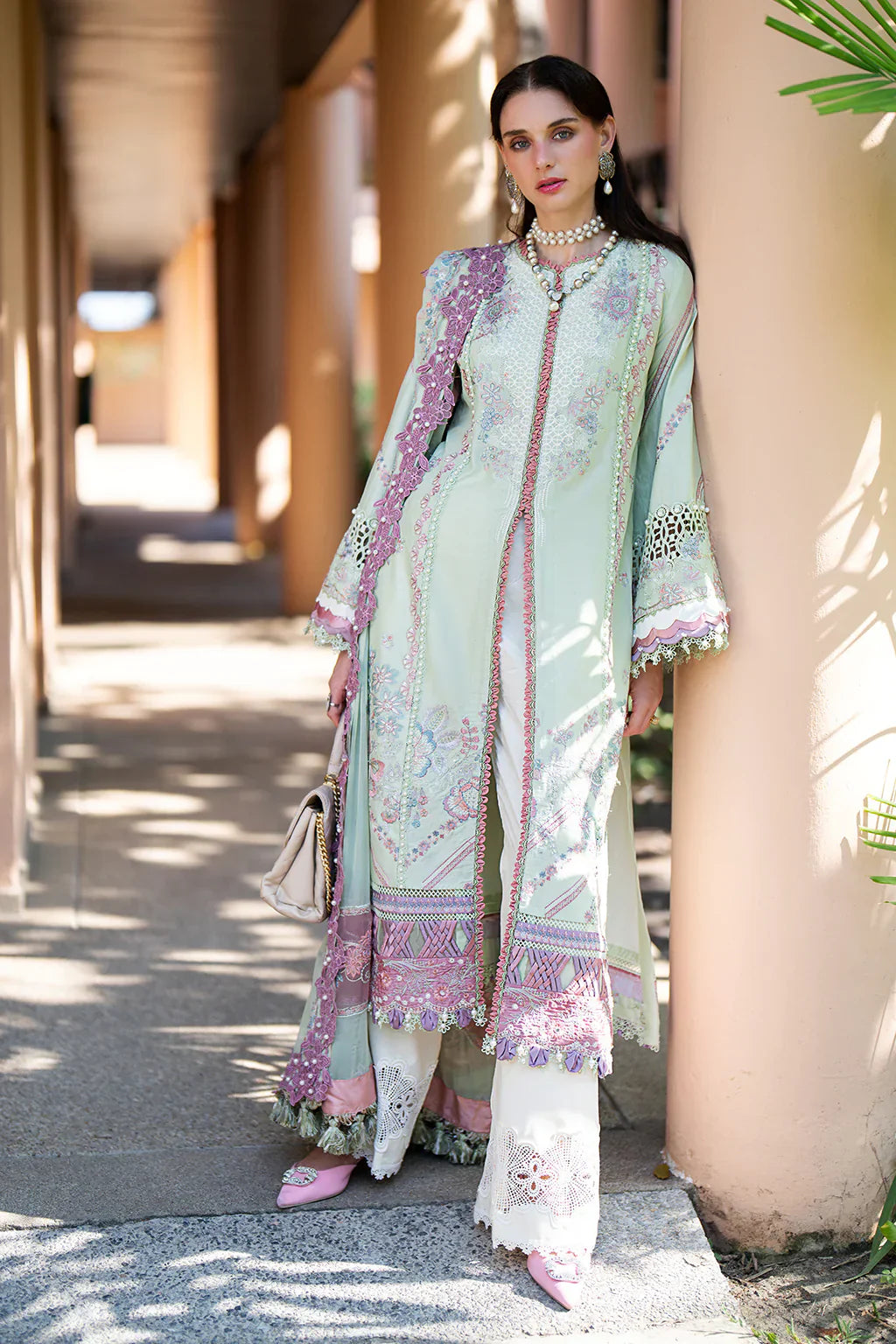 AJR Couture | Alif Signature Luxury Lawn 24 | Aura - by - Libasekhas UK - Registered Vendor of : AJR Couture - 100% Original Designer Dresss