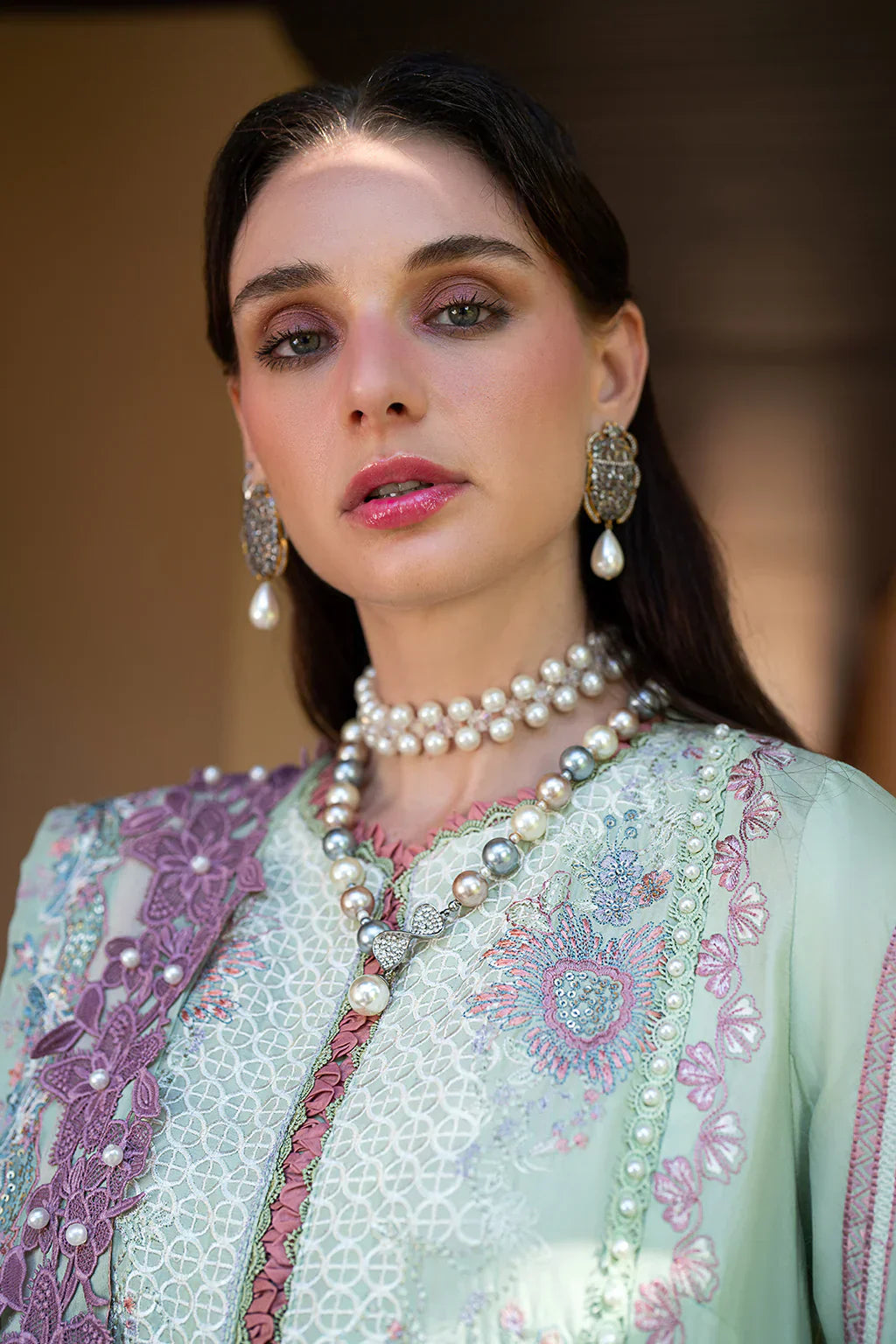 AJR Couture | Alif Signature Luxury Lawn 24 | Aura - by - Libasekhas UK - Registered Vendor of : AJR Couture - 100% Original Designer Dresss