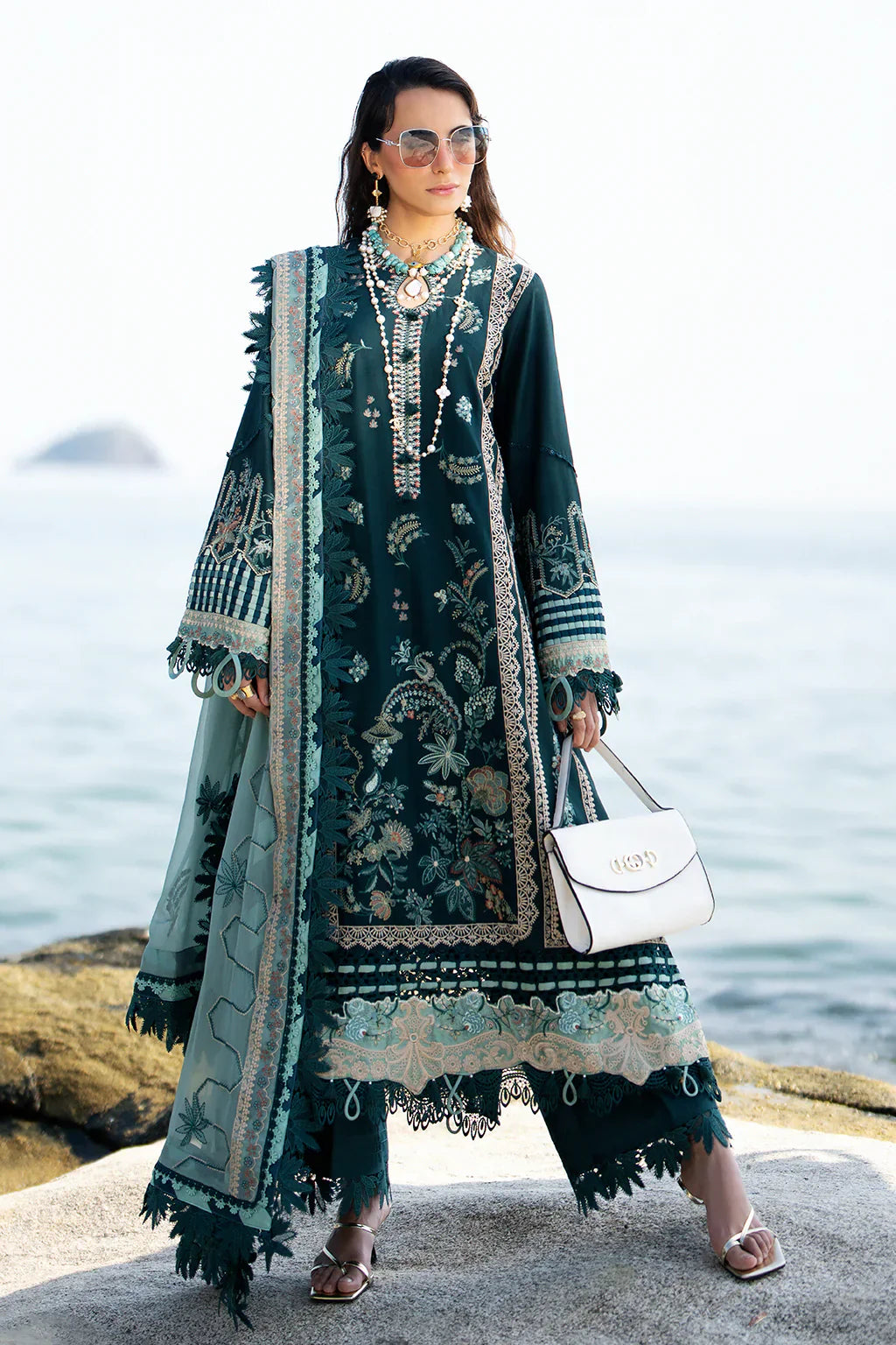 AJR Couture | Alif Signature Luxury Lawn 24 | Celia - by - Libasekhas UK - Registered Vendor of : AJR Couture - 100% Original Designer Dresss