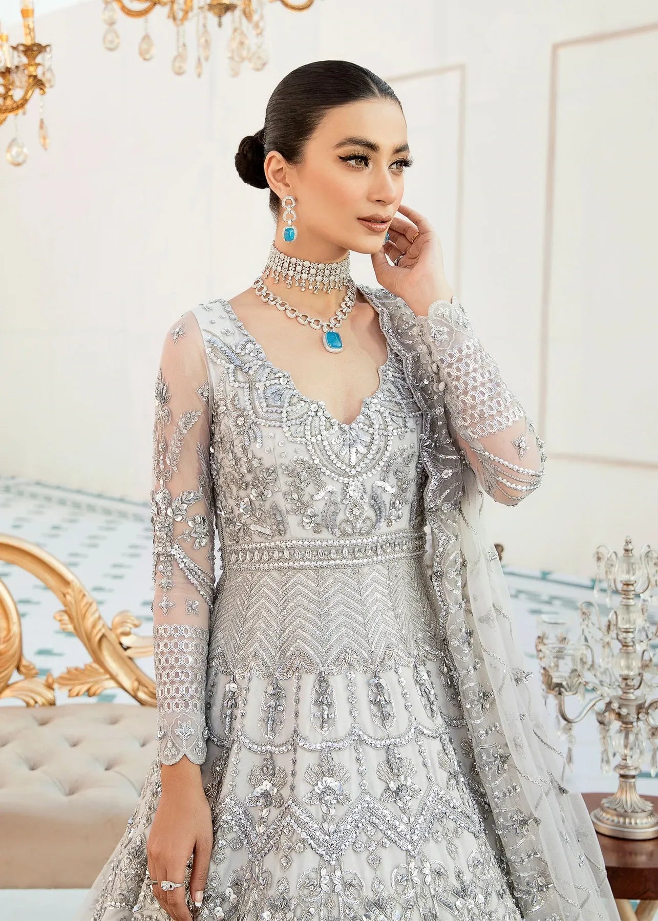 Akbar Aslam | Orphic Bridals | Slate - Libasekhas