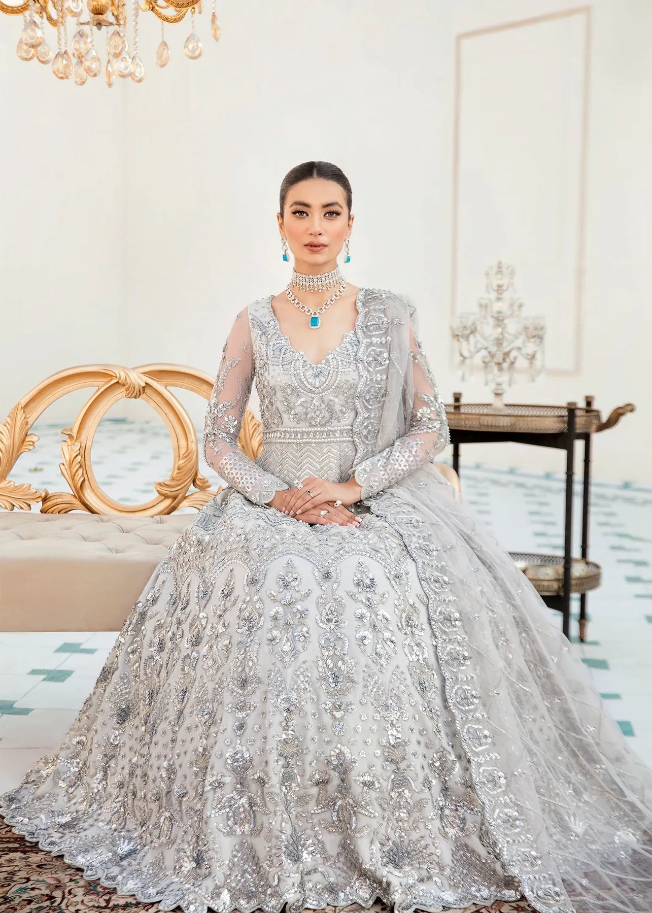 Akbar Aslam | Orphic Bridals | Slate - Libasekhas