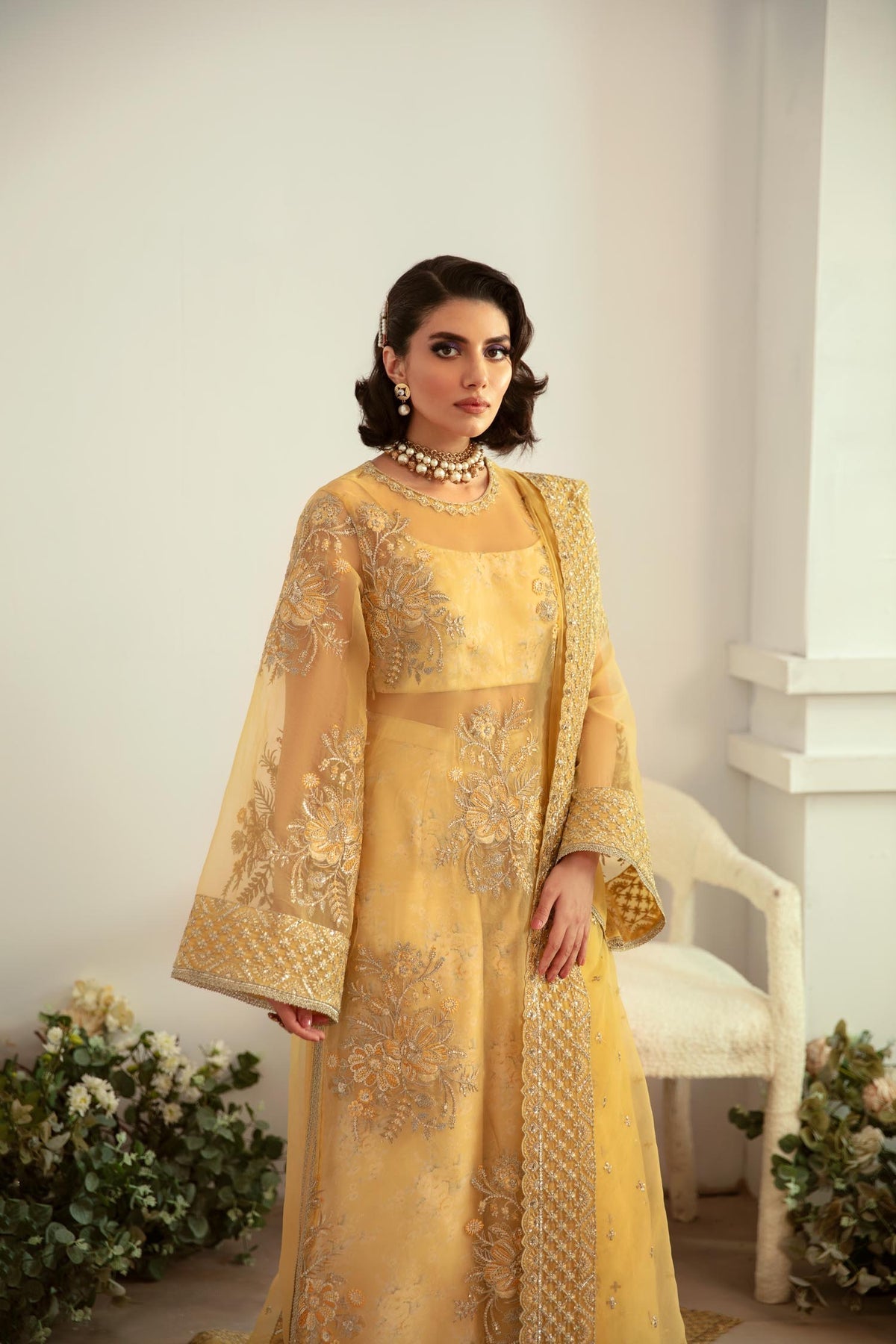Akbar Aslam | Velora Formal Pret | Fawn - by - Libasekhas UK - Registered Vendor of : Akbar Aslam - 100% Original Designer Dresss