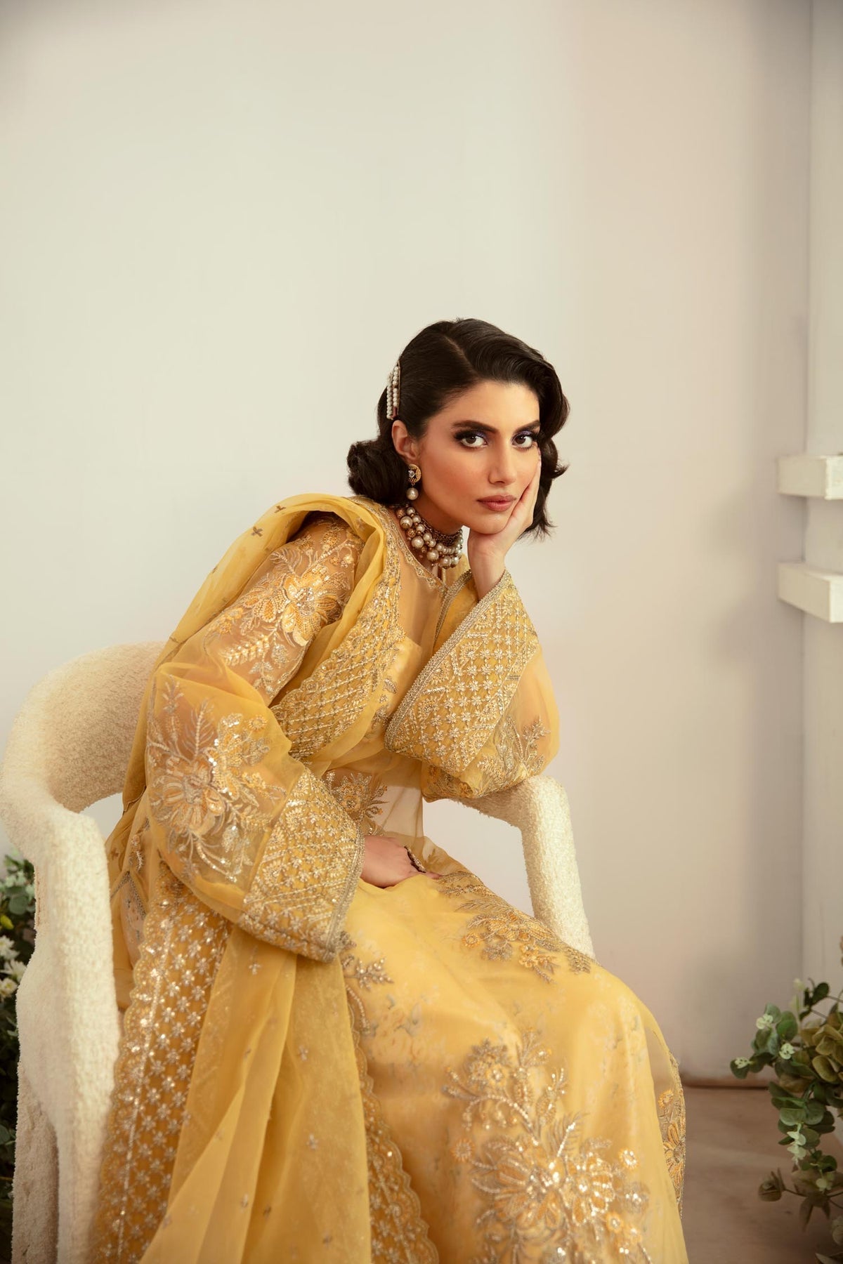 Akbar Aslam | Velora Formal Pret | Fawn - by - Libasekhas UK - Registered Vendor of : Akbar Aslam - 100% Original Designer Dresss