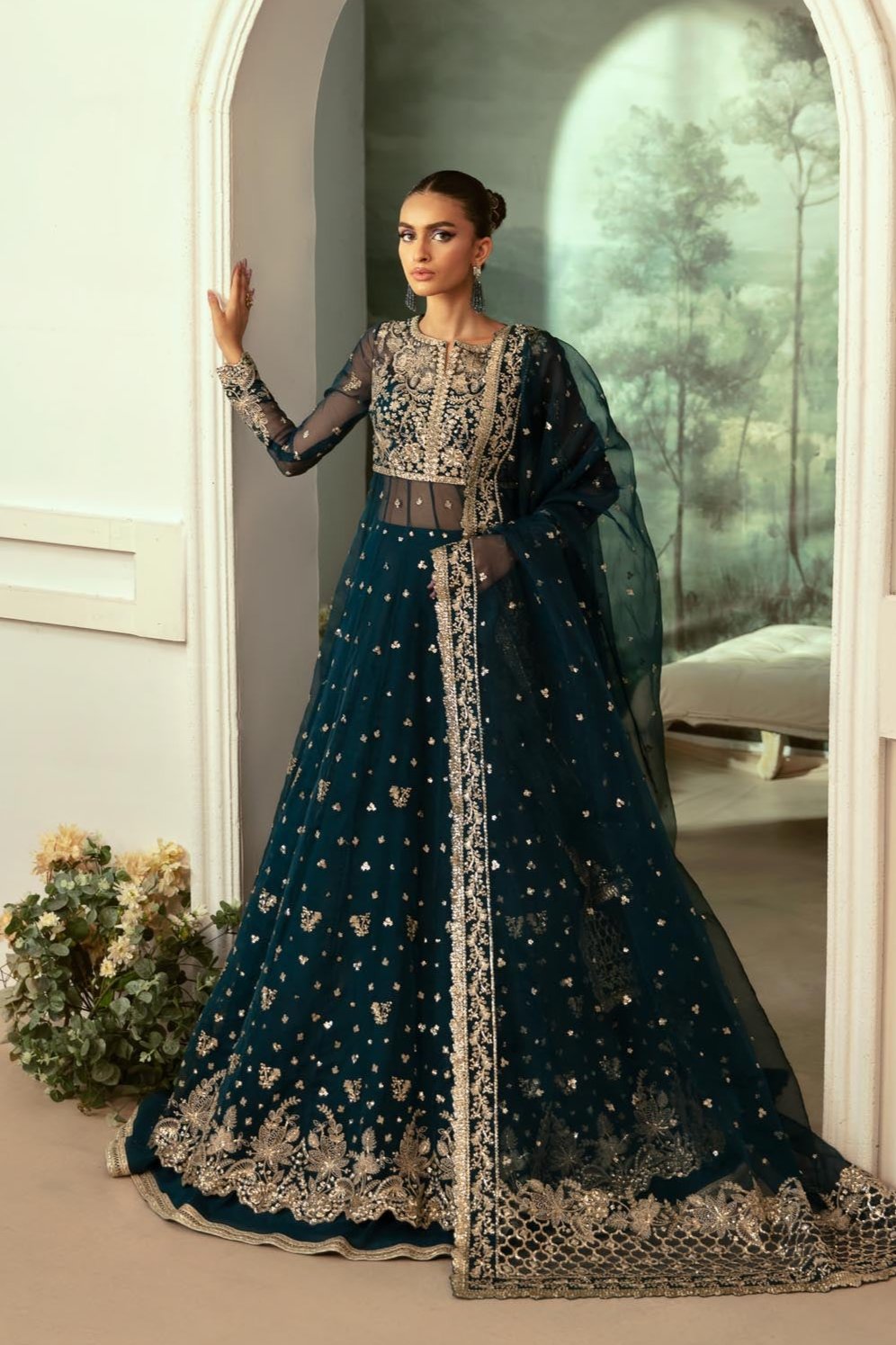 Akbar Aslam | Velora Formal Pret | Beryl - by - Libasekhas UK - Registered Vendor of : Akbar Aslam - 100% Original Designer Dresss