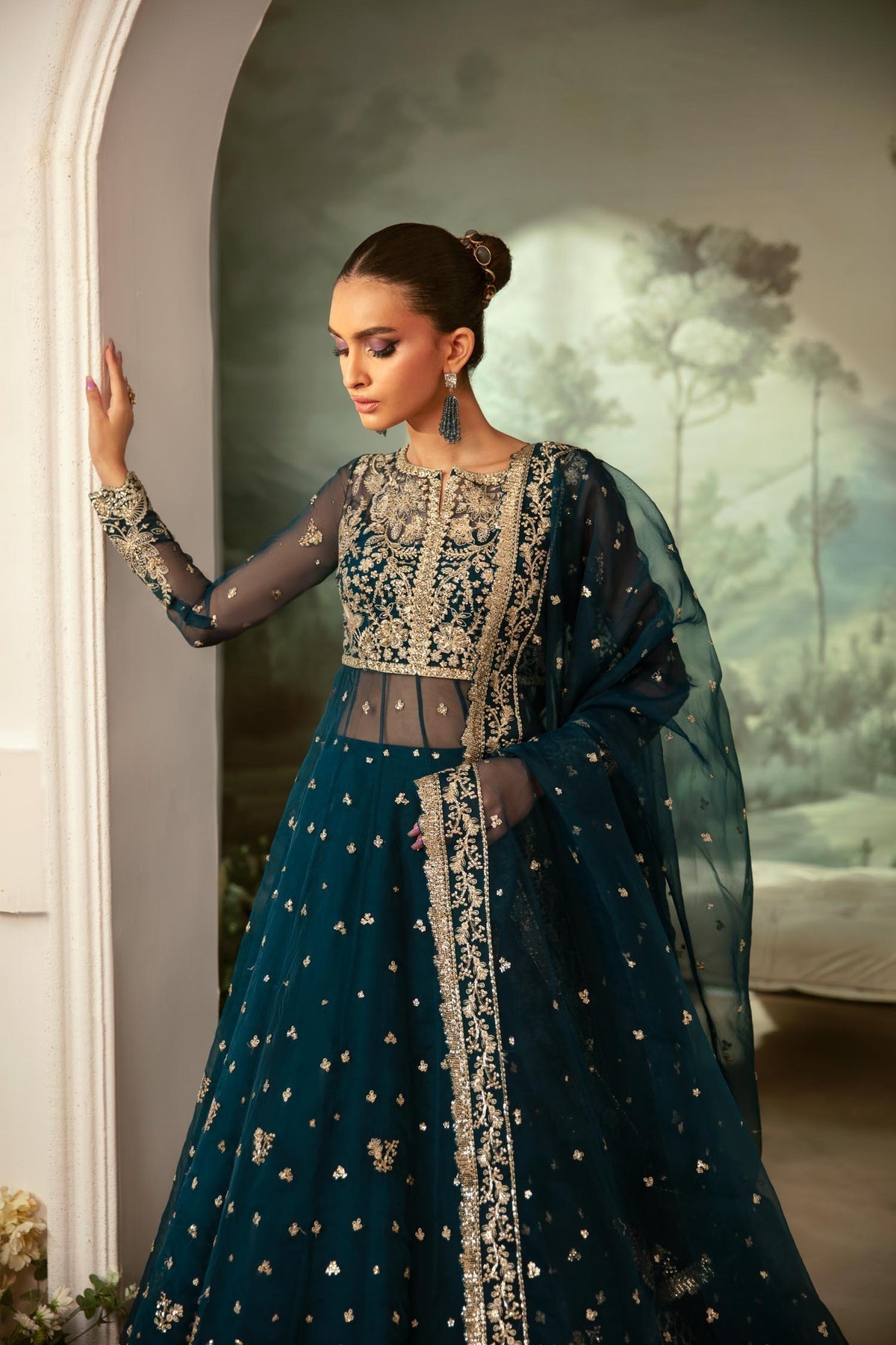 Akbar Aslam | Velora Formal Pret | Beryl - by - Libasekhas UK - Registered Vendor of : Akbar Aslam - 100% Original Designer Dresss