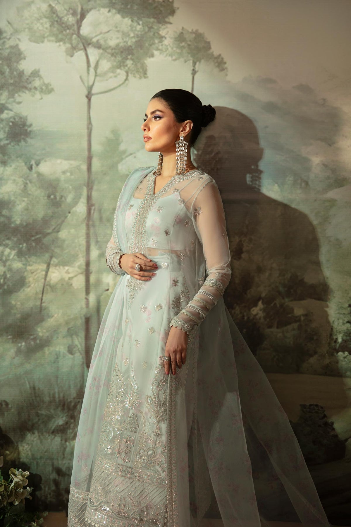 Akbar Aslam | Velora Formal Pret | Ecru - by - Libasekhas UK - Registered Vendor of : Akbar Aslam - 100% Original Designer Dresss