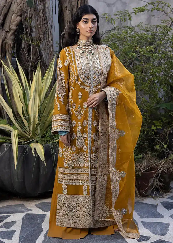 Ali Xesshan | Bhaag Lagay Rain | AMBER  LP-015 - by - Libasekhas UK - Registered Vendor of : Ali Xeeshan - 100% Original Designer Dresss