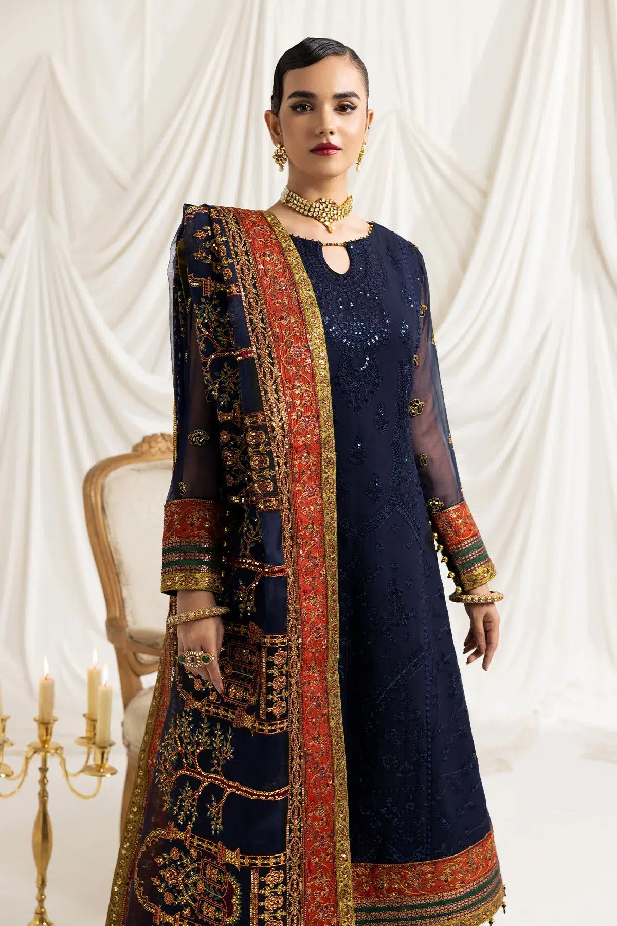 Alizeh | Formals Collection | Mehlika C (BLUE) - by - Libasekhas UK - Registered Vendor of : Alizeh - 100% Original Designer Dresss