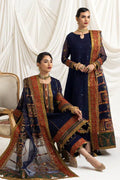 Alizeh | Formals Collection | Mehlika C (BLUE) - by - Libasekhas UK - Registered Vendor of : Alizeh - 100% Original Designer Dresss
