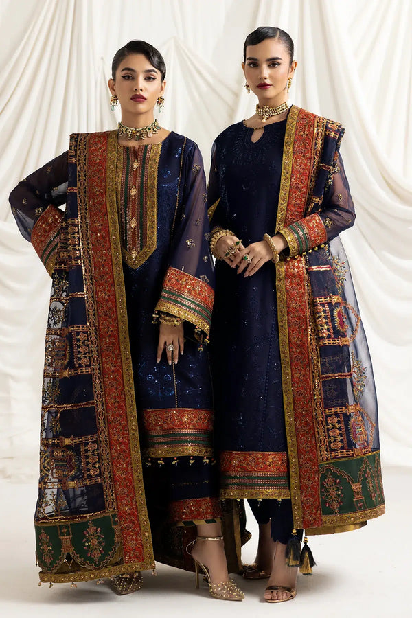Alizeh | Formals Collection | Mehlika C (BLUE) - by - Libasekhas UK - Registered Vendor of : Alizeh - 100% Original Designer Dresss