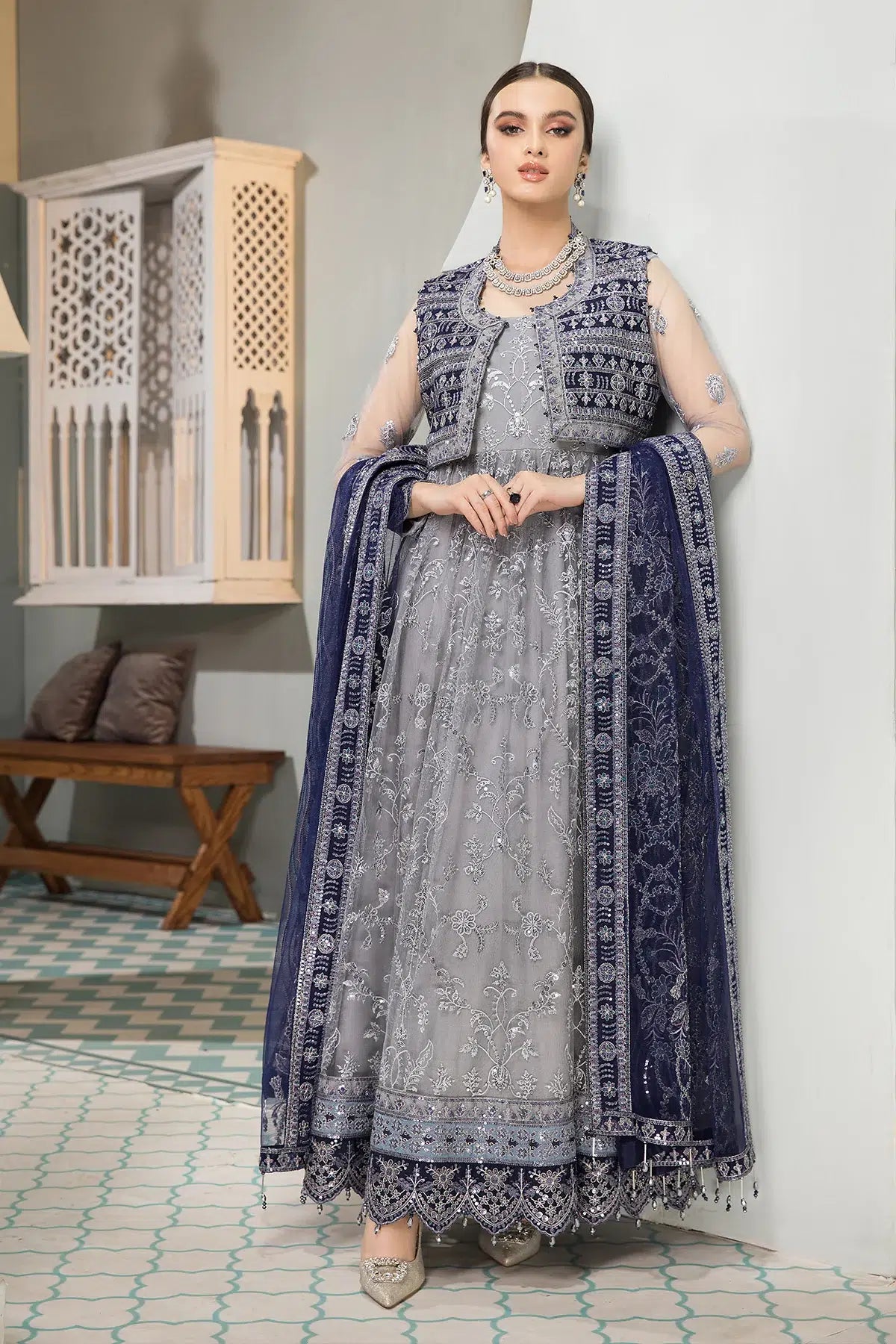 Alizeh | Formals Collection | Aks - by - Libasekhas UK - Registered Vendor of : Alizeh - 100% Original Designer Dresss