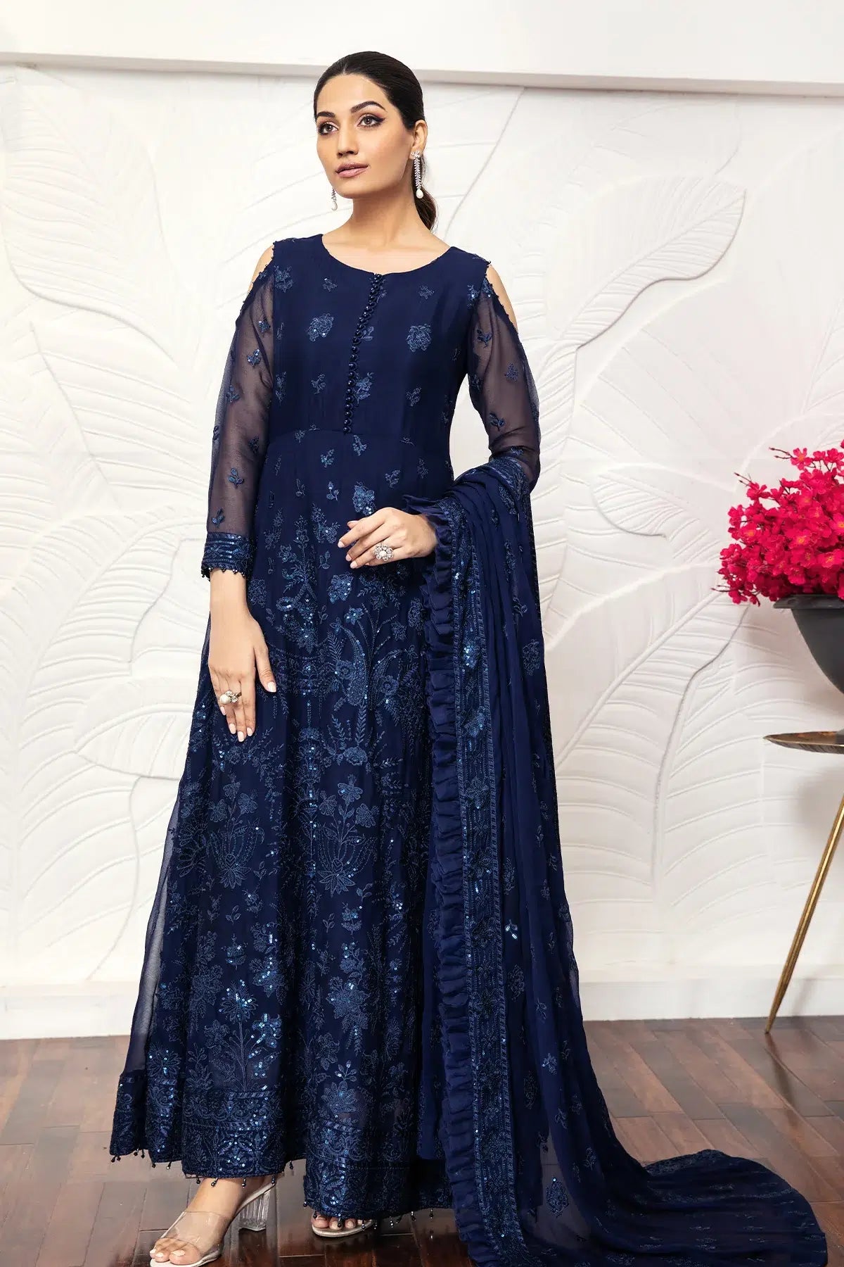 Alizeh | Formals Collection | Glace Blue - by - Libasekhas UK - Registered Vendor of : Alizeh - 100% Original Designer Dresss