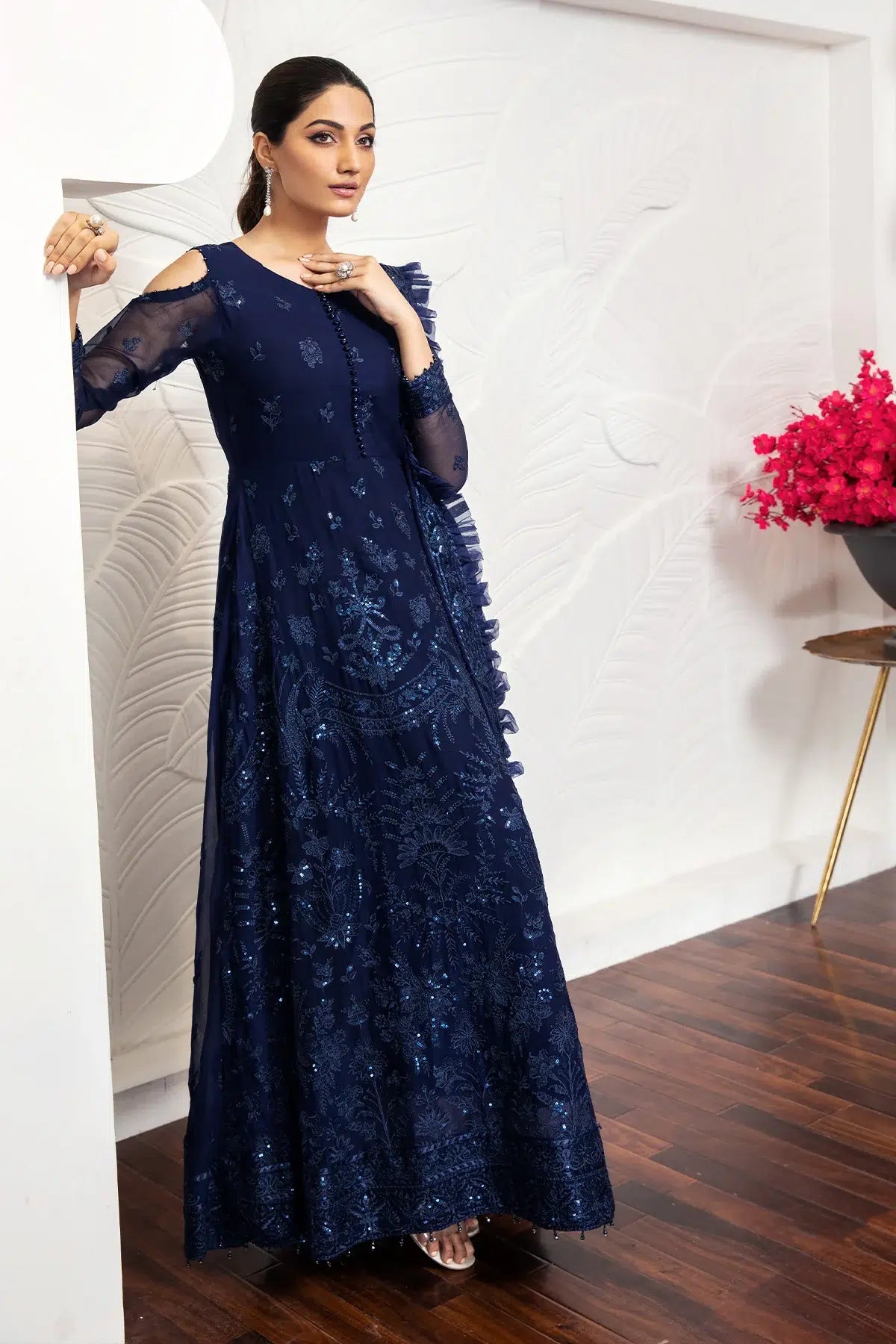 Alizeh | Formals Collection | Glace Blue - by - Libasekhas UK - Registered Vendor of : Alizeh - 100% Original Designer Dresss
