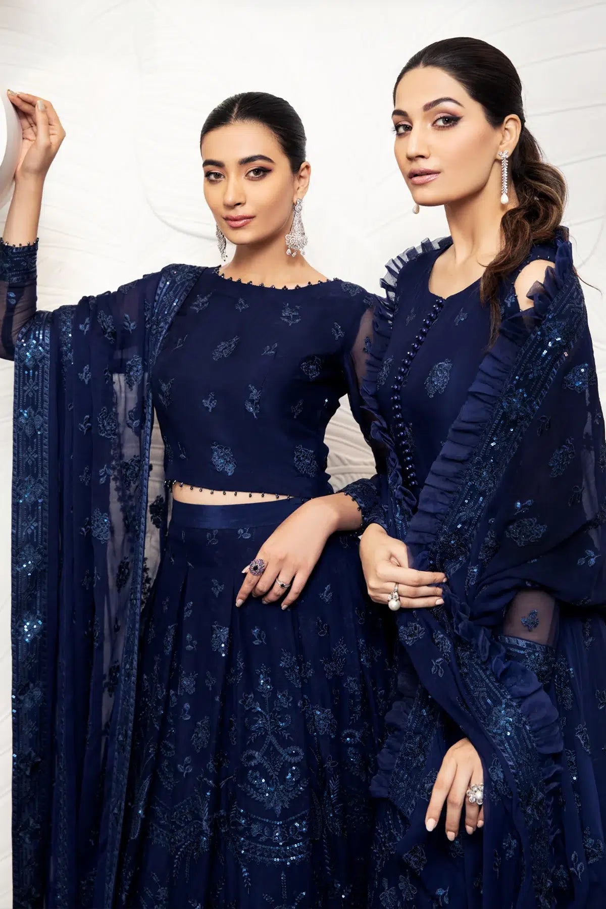 Alizeh | Formals Collection | Glace Blue - by - Libasekhas UK - Registered Vendor of : Alizeh - 100% Original Designer Dresss