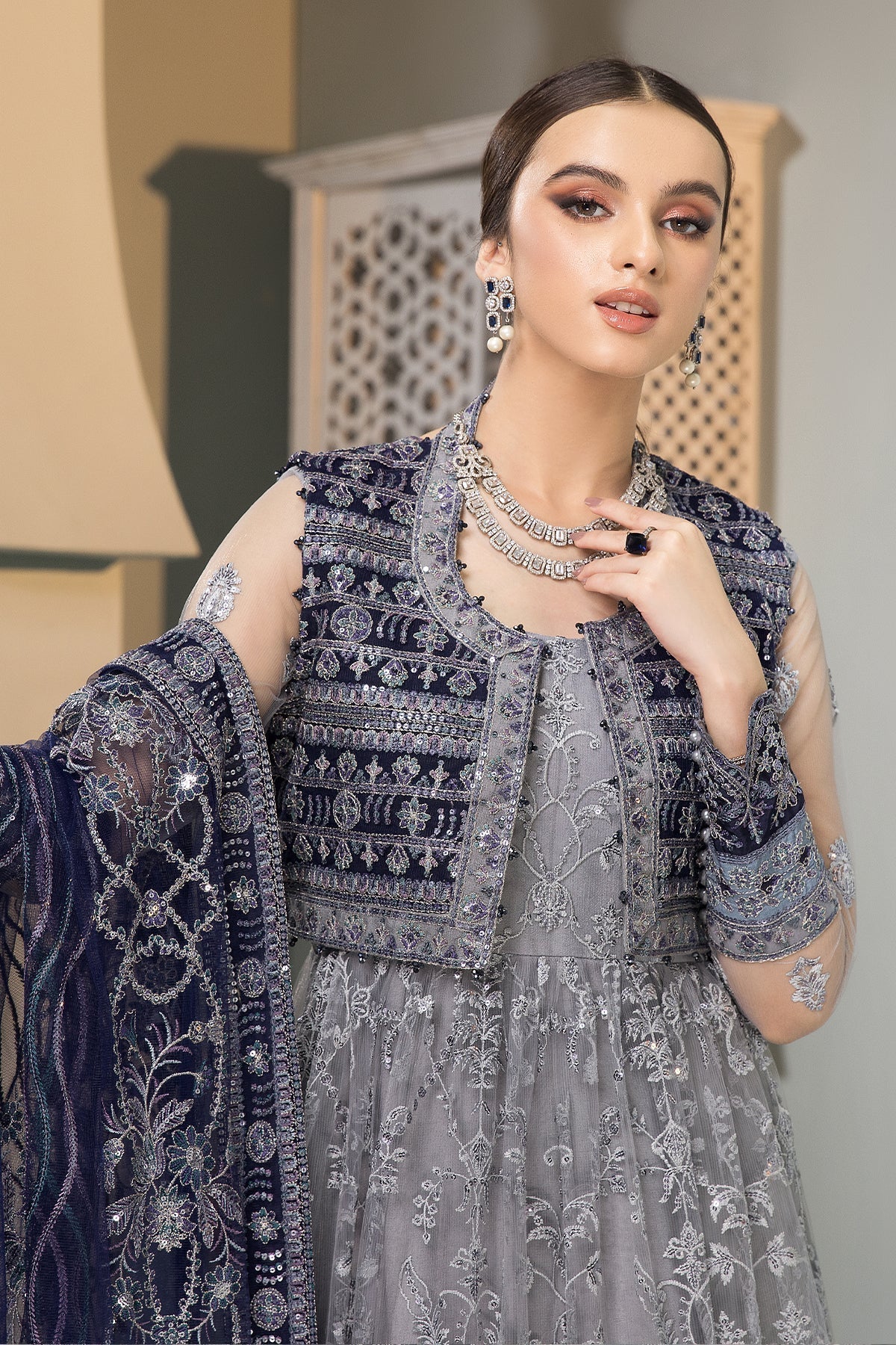 Alizeh | Formals Collection | Aks - by - Libasekhas UK - Registered Vendor of : Alizeh - 100% Original Designer Dresss