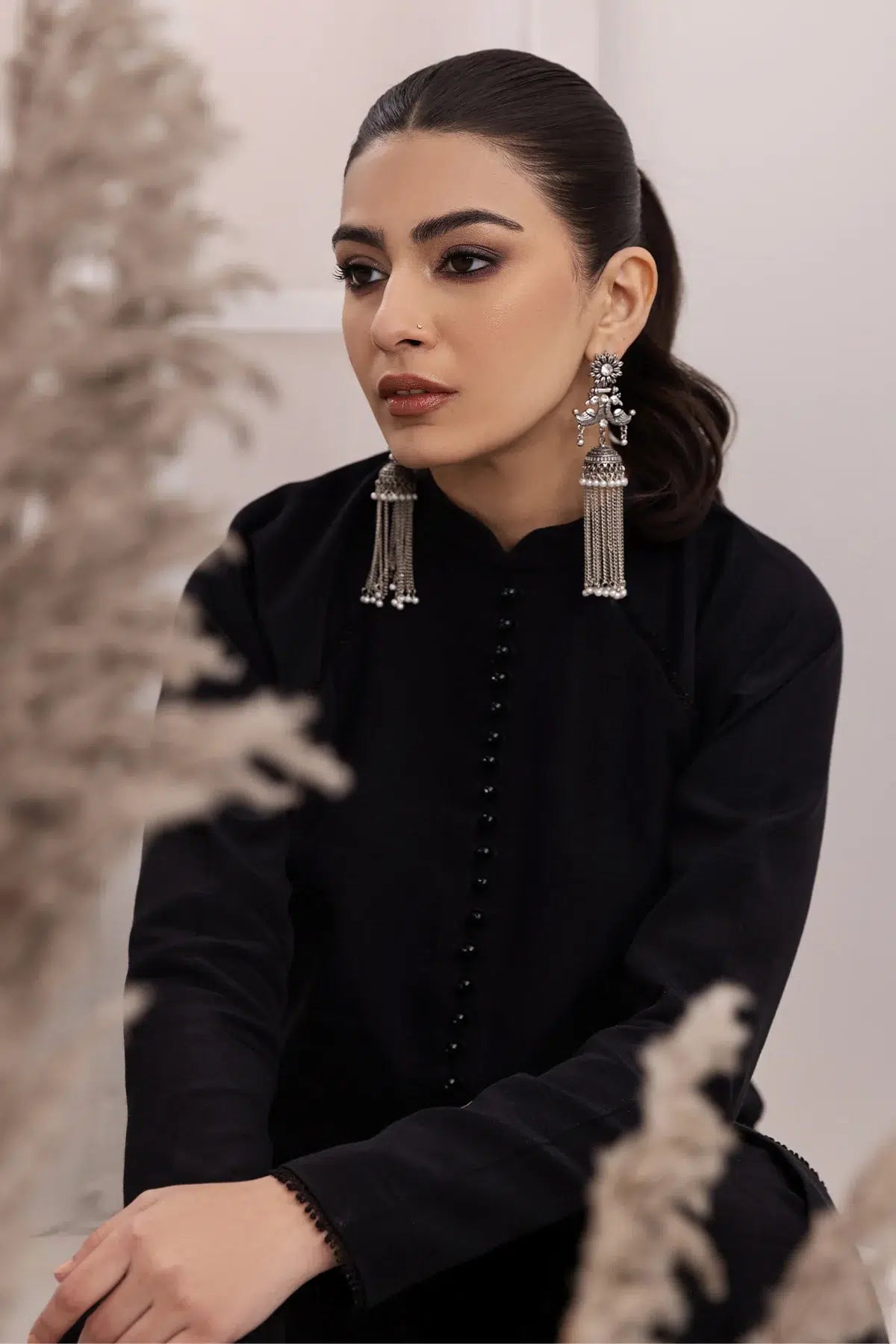 Alizeh | Formals Collection | Black Dress 3 piece - RTW1004 - by - Libasekhas UK - Registered Vendor of : Alizeh - 100% Original Designer Dresss