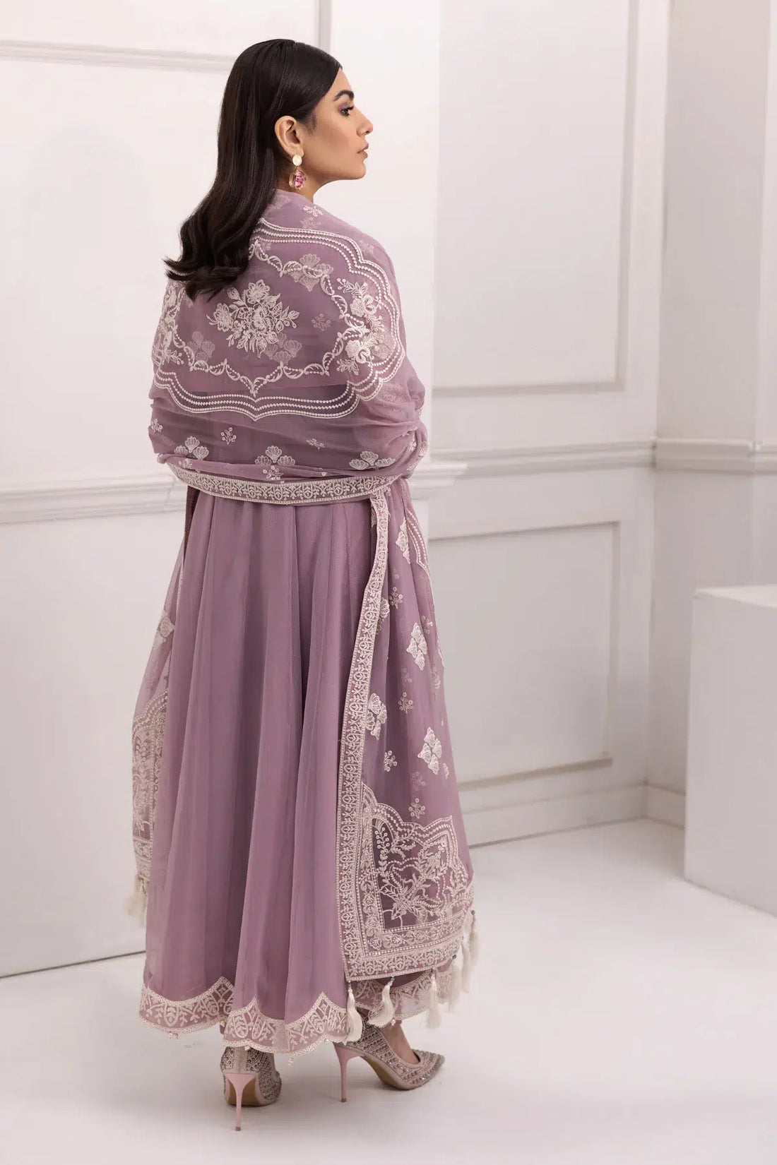 Alizeh | Formals Collection | Lilac Dress 3 piece - RTW1006 - by - Libasekhas UK - Registered Vendor of : Alizeh - 100% Original Designer Dresss