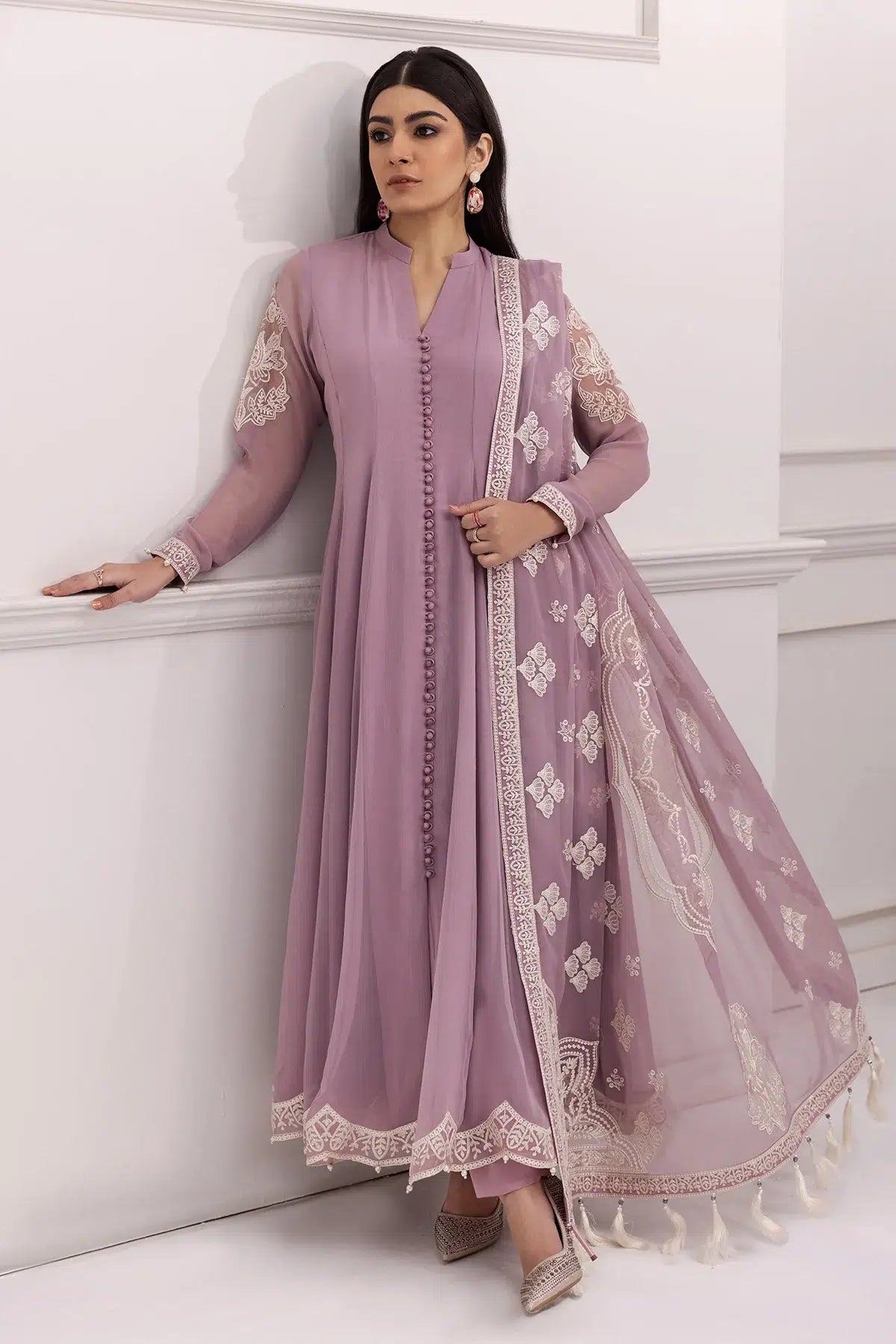 Alizeh | Formals Collection | Lilac Dress 3 piece - RTW1006 - by - Libasekhas UK - Registered Vendor of : Alizeh - 100% Original Designer Dresss