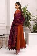 Alizeh | Formals Collection | Rust Dress 3 piece - RTW1011 - by - Libasekhas UK - Registered Vendor of : Alizeh - 100% Original Designer Dresss