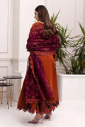 Alizeh | Formals Collection | Rust Dress 3 piece - RTW1011 - by - Libasekhas UK - Registered Vendor of : Alizeh - 100% Original Designer Dresss