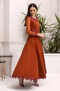 Alizeh | Formals Collection | Rust Dress 3 piece - RTW1011 - by - Libasekhas UK - Registered Vendor of : Alizeh - 100% Original Designer Dresss