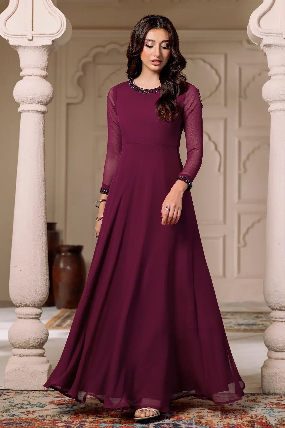 Alizeh | Formals Collection | Magenta 3 piece - RTW1013 - by - Libasekhas UK - Registered Vendor of : Alizeh - 100% Original Designer Dresss