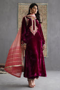Sana Abbas | Velvet Formals | AMETHYST - by - Libasekhas UK - Registered Vendor of : Sana Abbas - 100% Original Designer Dresss