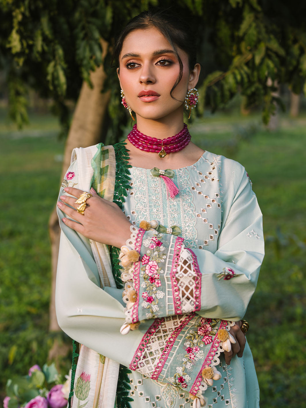 Mahnur | Dahlia Luxury Lawn 25 | Ana - by - Libasekhas UK - Registered Vendor of : Mahnur - 100% Original Designer Dresss