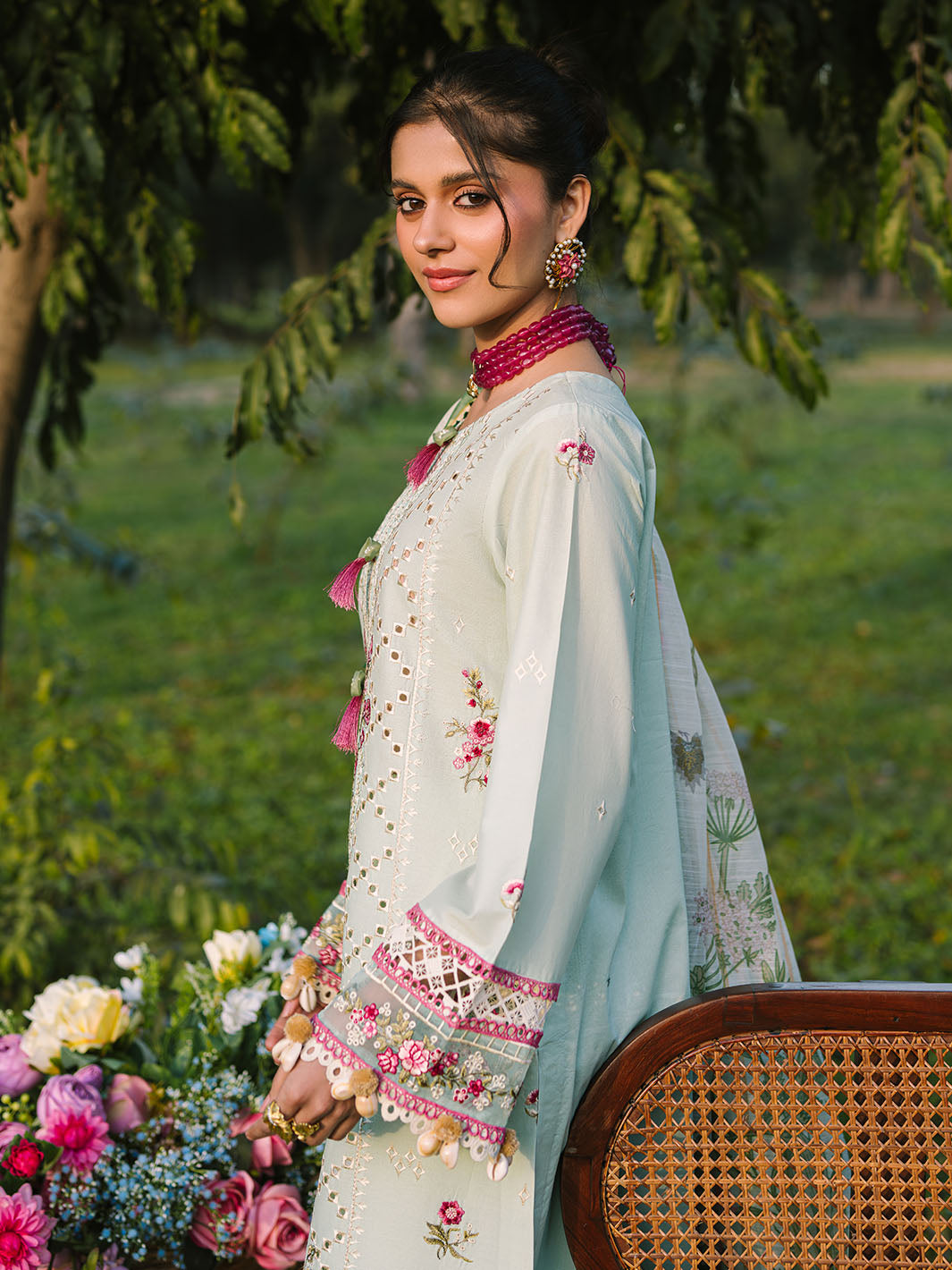 Mahnur | Dahlia Luxury Lawn 25 | Ana - by - Libasekhas UK - Registered Vendor of : Mahnur - 100% Original Designer Dresss
