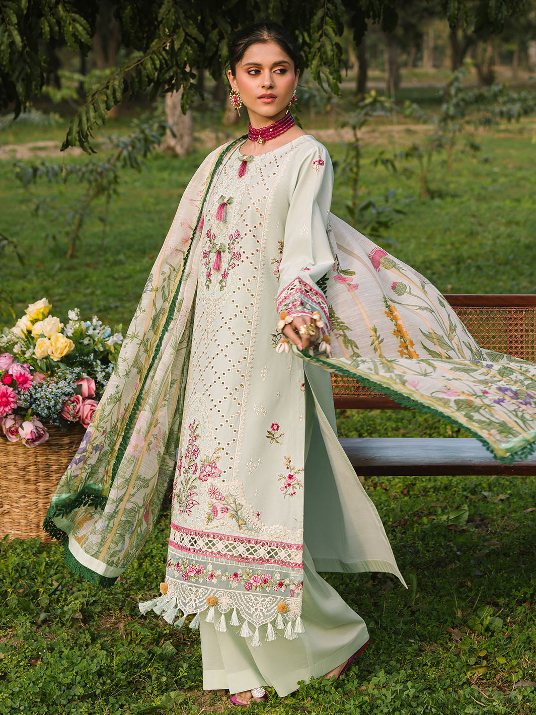 Mahnur | Dahlia Luxury Lawn 25 | Ana - by - Libasekhas UK - Registered Vendor of : Mahnur - 100% Original Designer Dresss