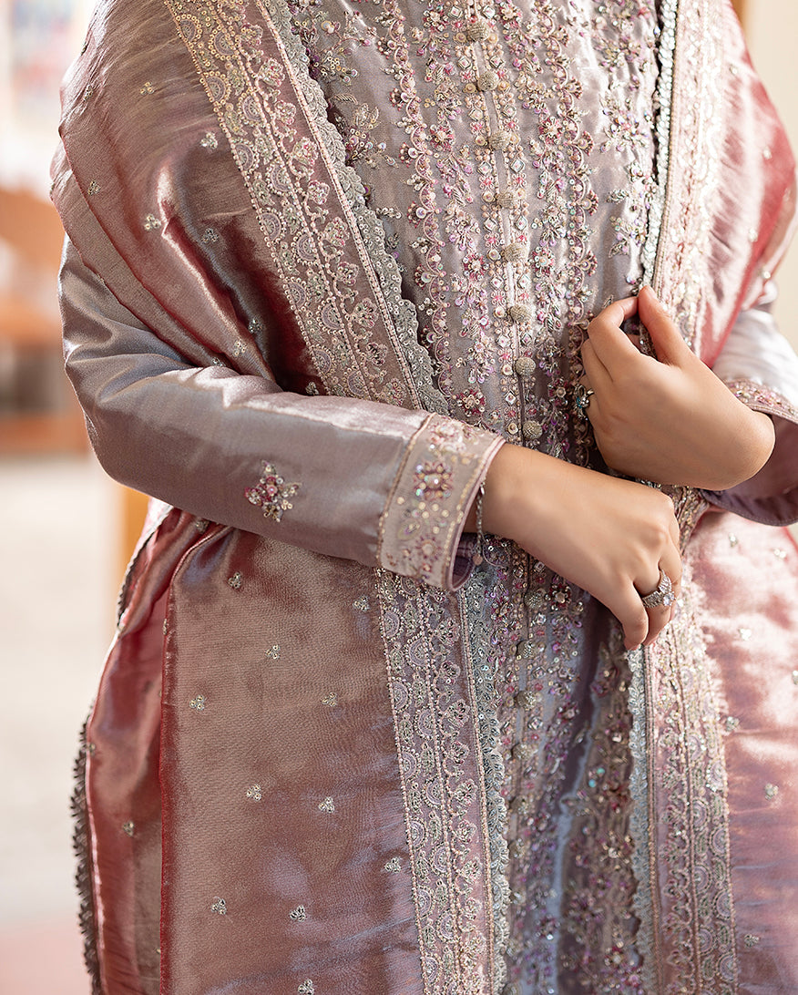 Mushq | Sunehri Lama Silk | Anoushay - by Libasekhas UK - Registered Vendor of : Mushq - 100% Original Designer Dress