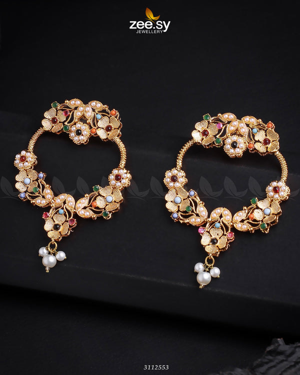 Arisha Earrings - by - Libasekhas UK - Registered Vendor of : Zeesy - 100% Original Designer Dresss